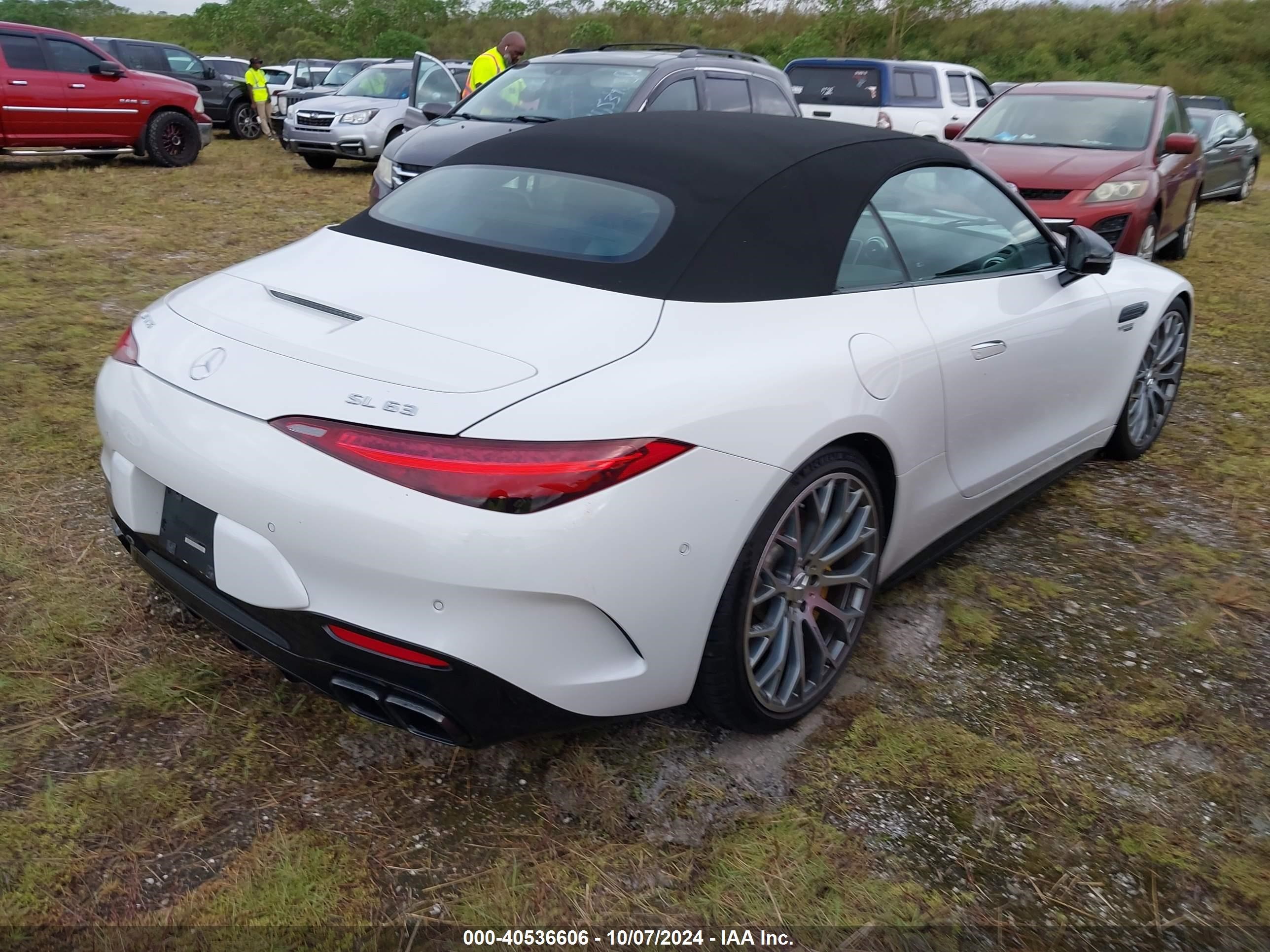 2022 Mercedes-benz Amg Sl 63 4matic White vin: W1KVK8BB3NF009623