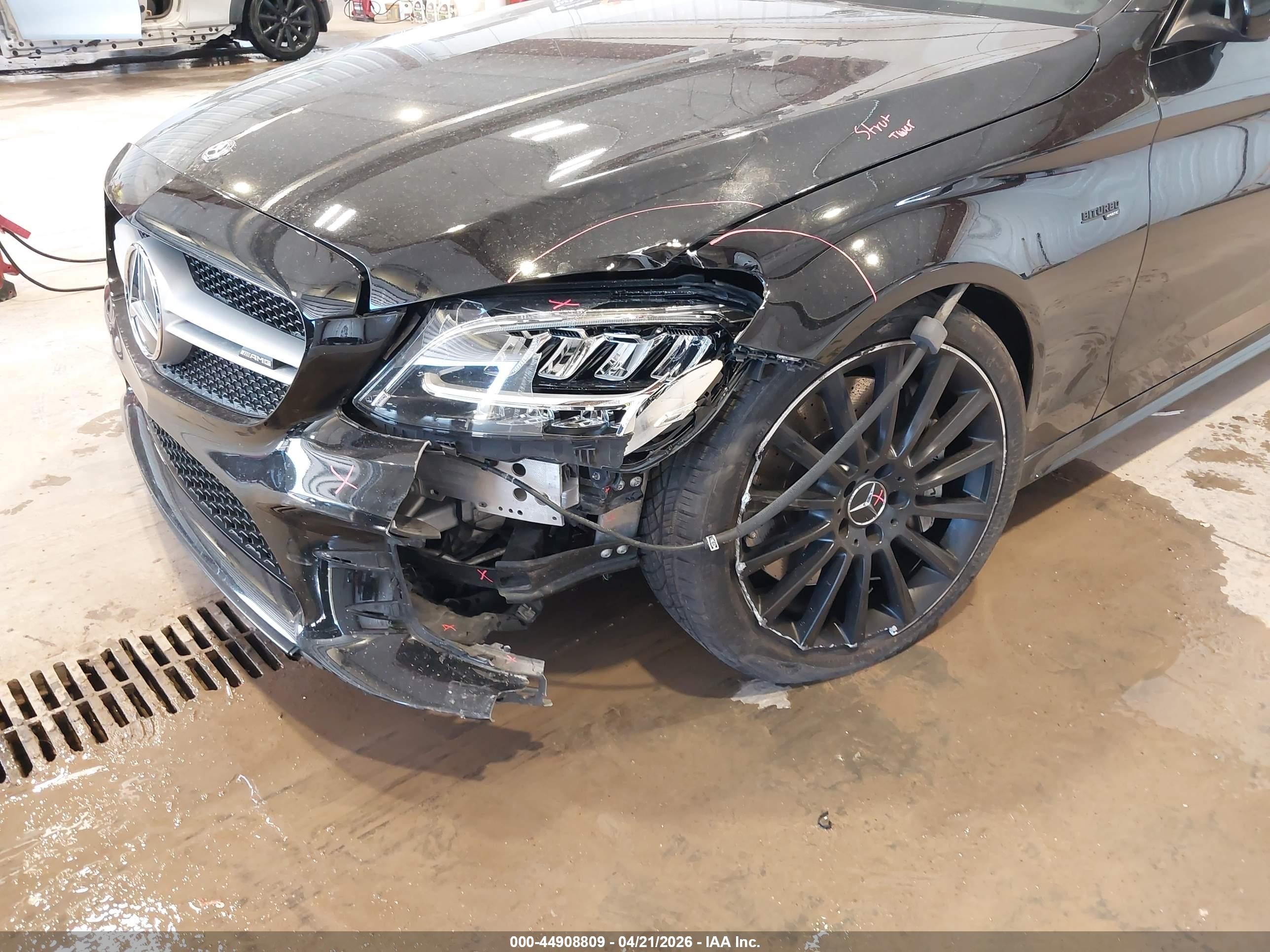 2020 Mercedes-benz Amg C 43 4matic Black vin: W1KWF6EB6LR596629