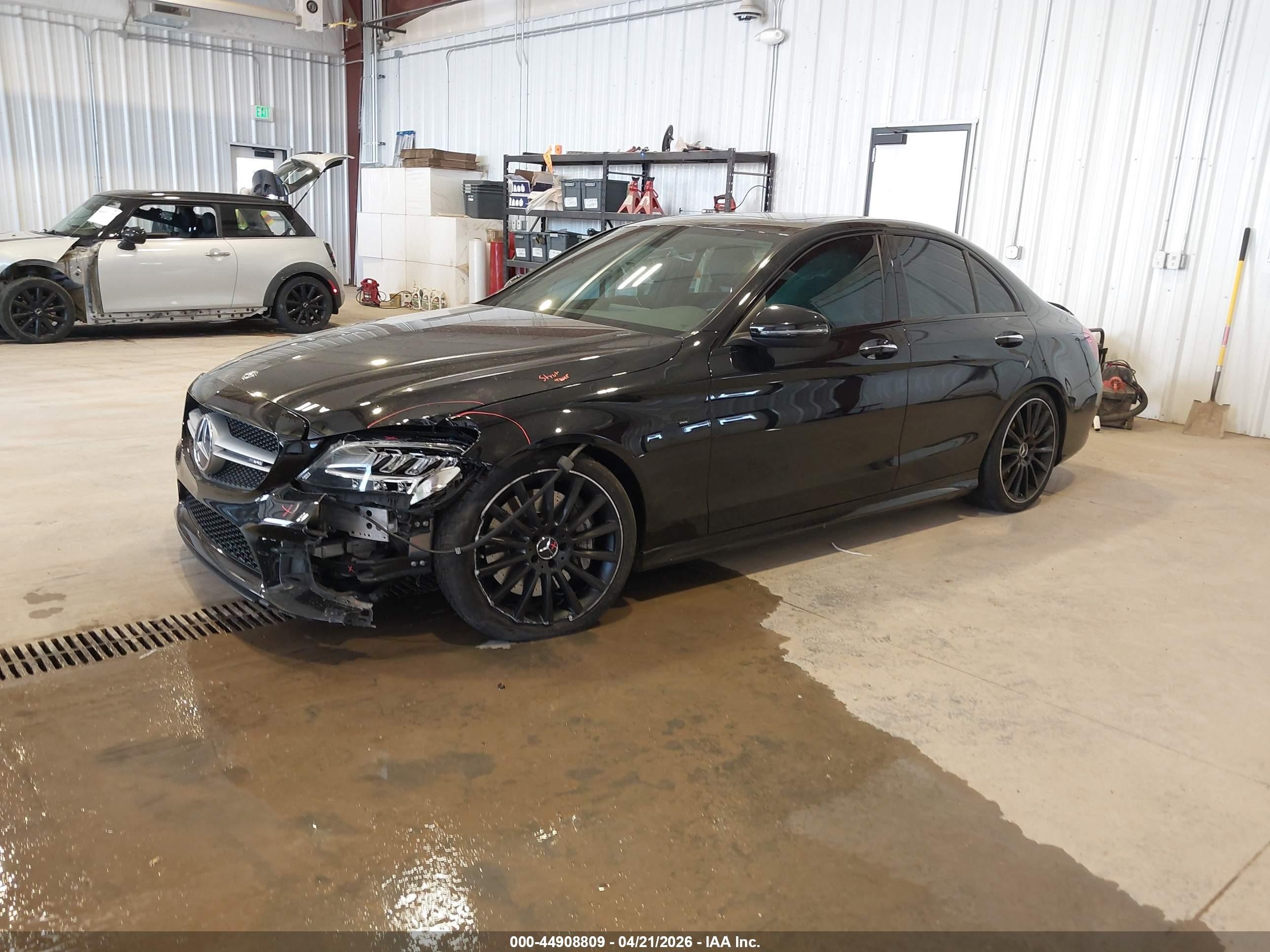 2020 Mercedes-benz Amg C 43 4matic Black vin: W1KWF6EB6LR596629