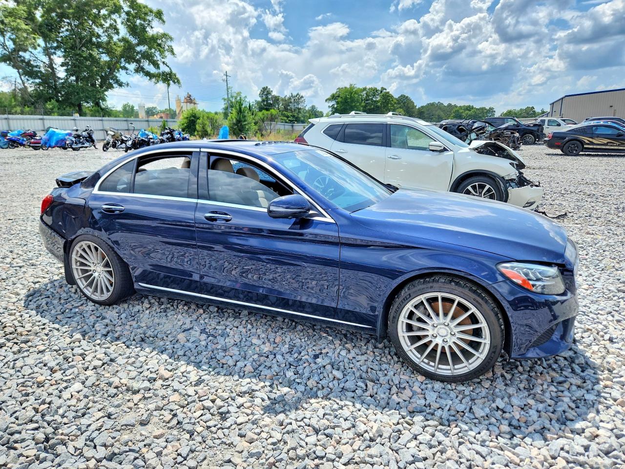 2021 Mercedes-benz C 300 Синий vin: W1KWF8D86MR647805