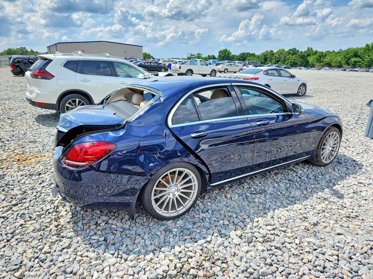 2021 Mercedes-benz C 300 Синий vin: W1KWF8D86MR647805