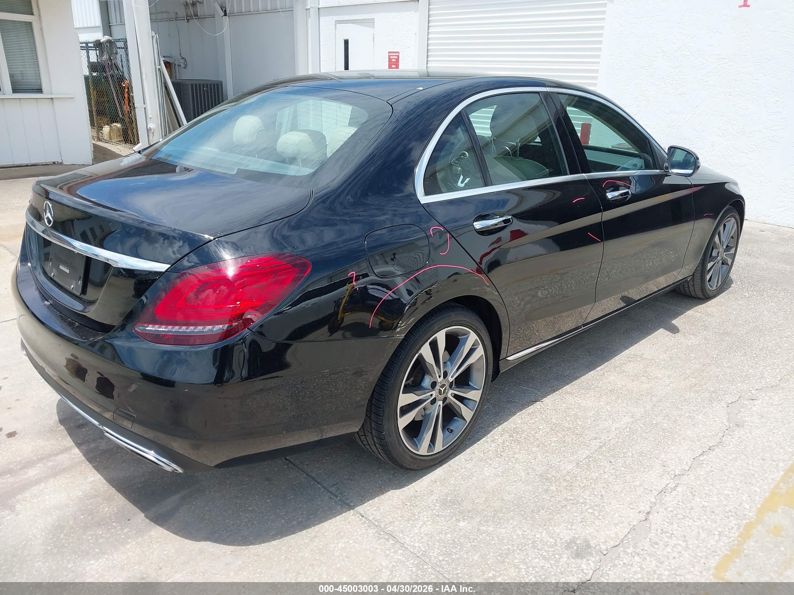 2020 Mercedes-benz C 300   Black vin: W1KWF8DB3LR571393
