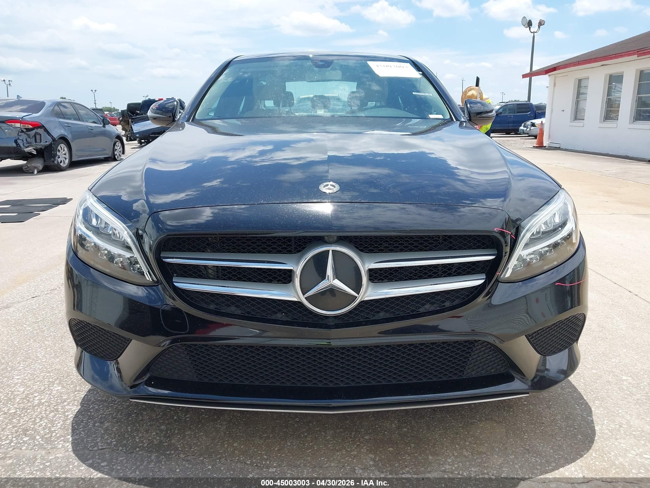 2020 Mercedes-benz C 300   Black vin: W1KWF8DB3LR571393