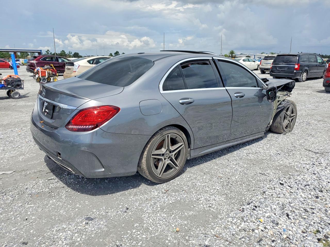 2021 Mercedes-benz C 300 Gray vin: W1KWF8DB5MR609370