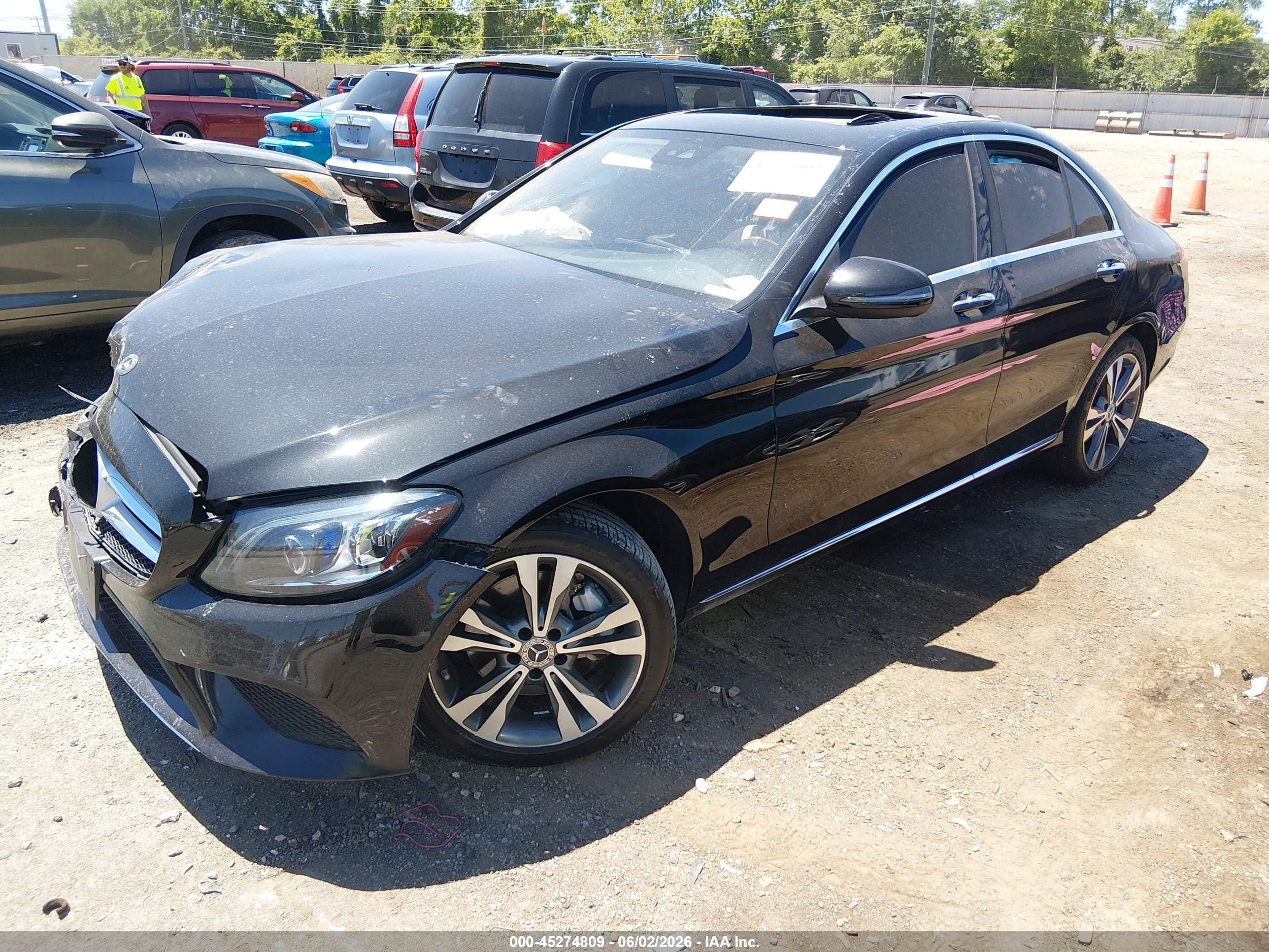 2021 Mercedes-benz C 300 4matic Black vin: W1KWF8EB0MR638242