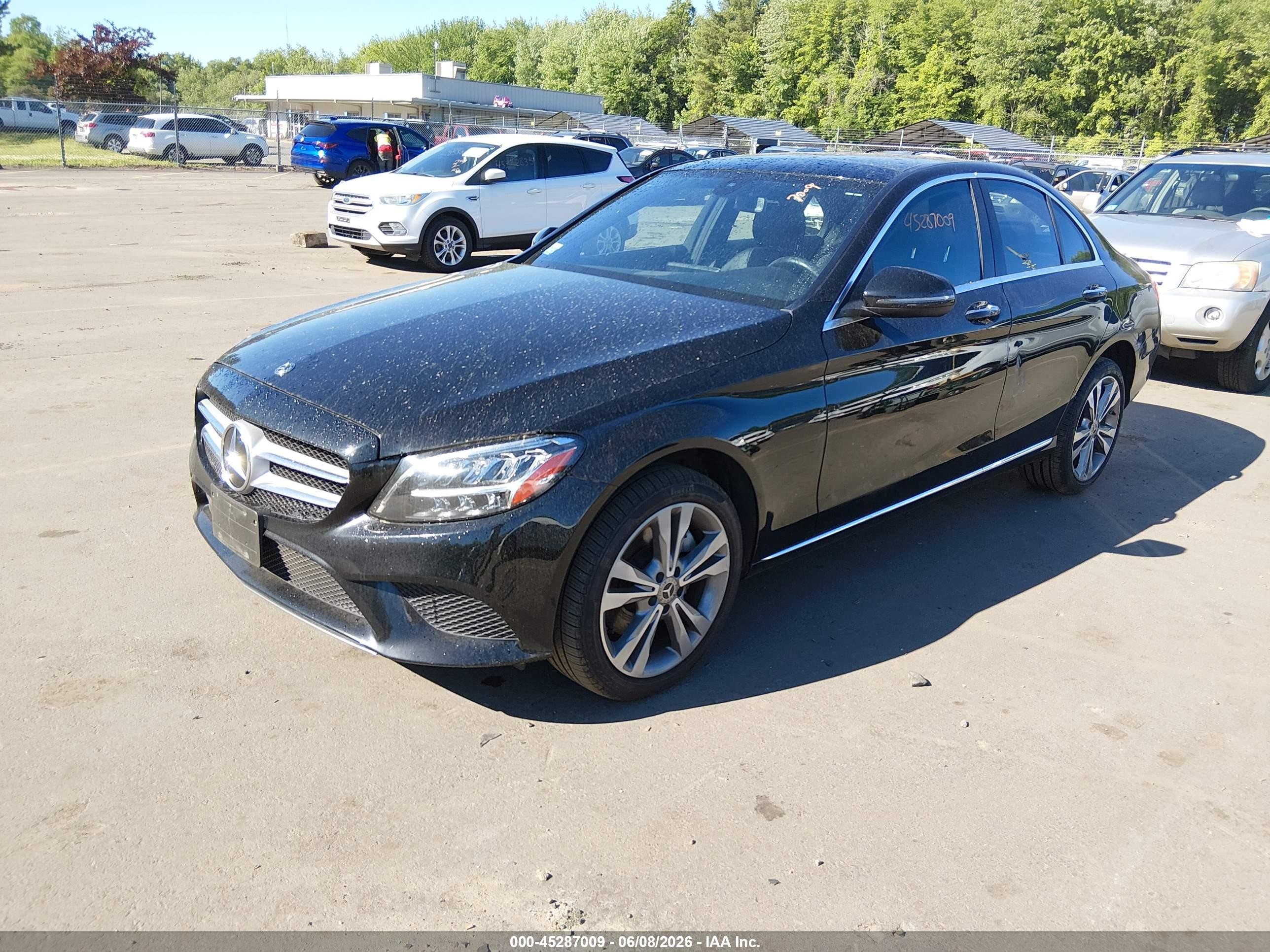 2021 Mercedes-benz C 300 4matic Черный vin: W1KWF8EB6MR636849
