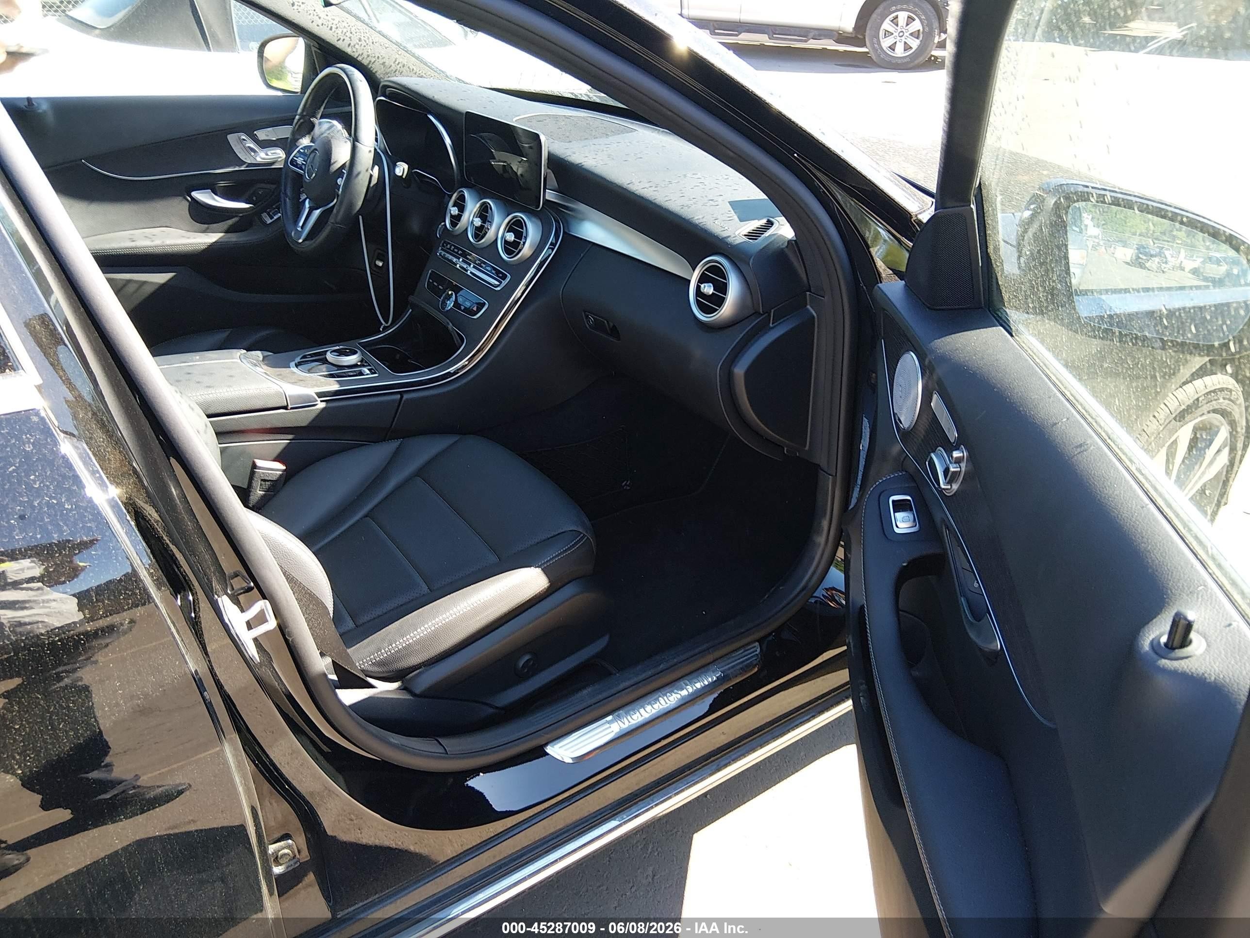 2021 Mercedes-benz C 300 4matic Черный vin: W1KWF8EB6MR636849