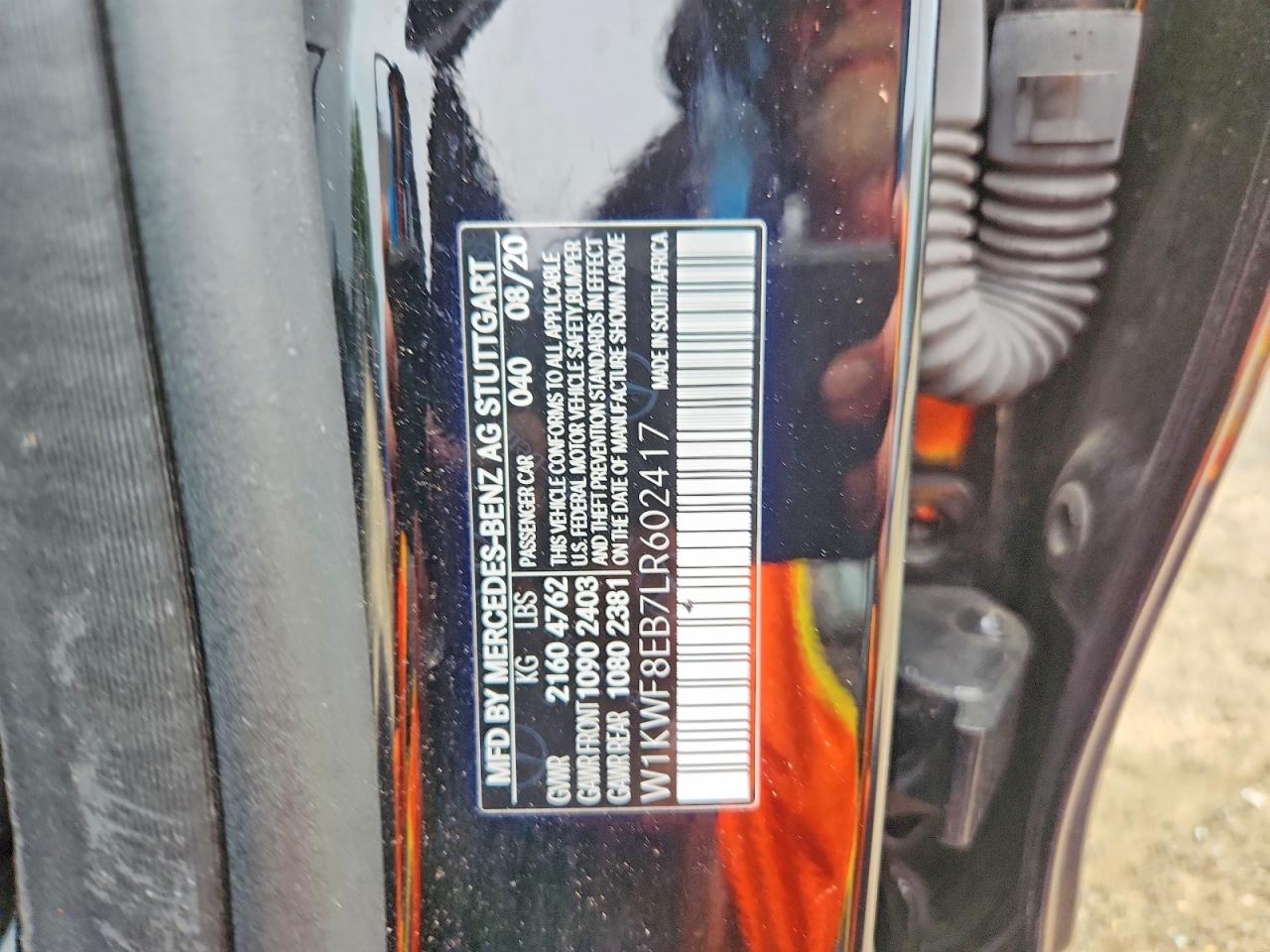 2020 Mercedes-benz C 300 4matic Black vin: W1KWF8EB7LR602417