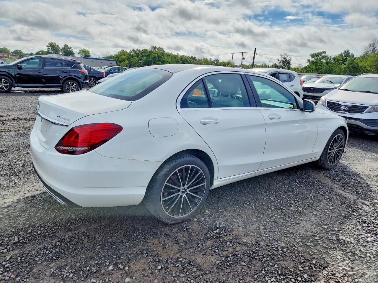 2021 Mercedes-benz C 300 4matic White vin: W1KWF8EBXMR613168