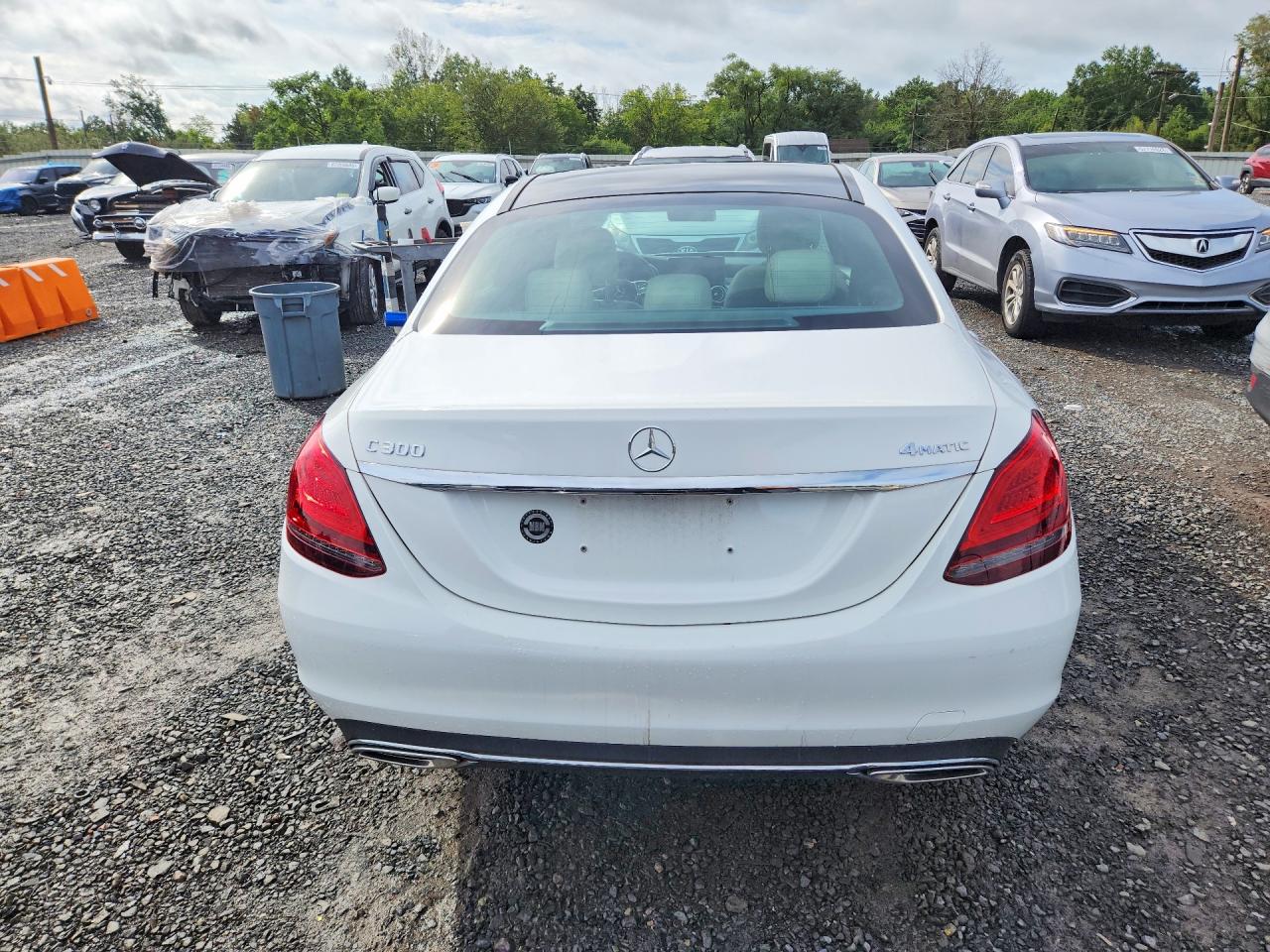 2021 Mercedes-benz C 300 4matic White vin: W1KWF8EBXMR613168