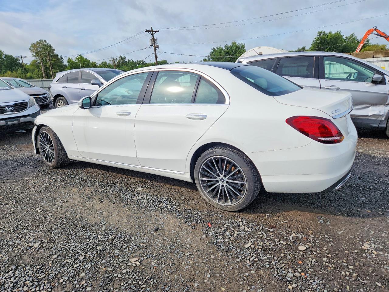 2021 Mercedes-benz C 300 4matic White vin: W1KWF8EBXMR613168
