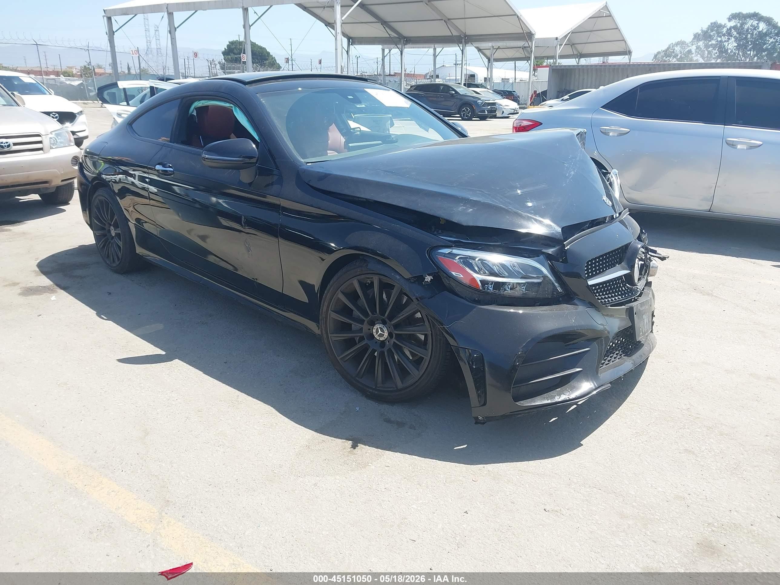2020 Mercedes-benz C 300   Black vin: W1KWJ8DBXLF992012