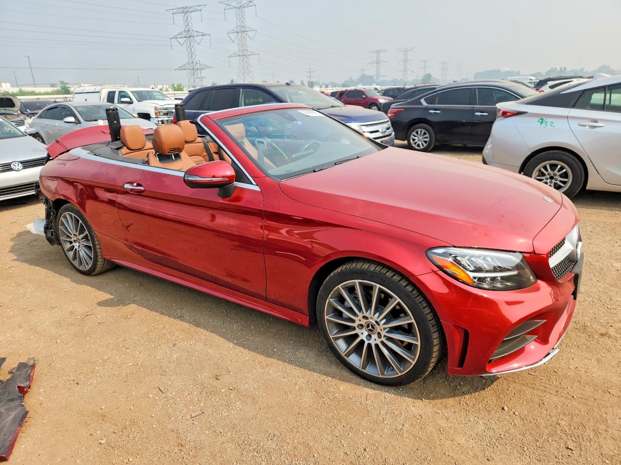 2021 Mercedes-benz C 300 4matic Red vin: W1KWK8EB3MG070401