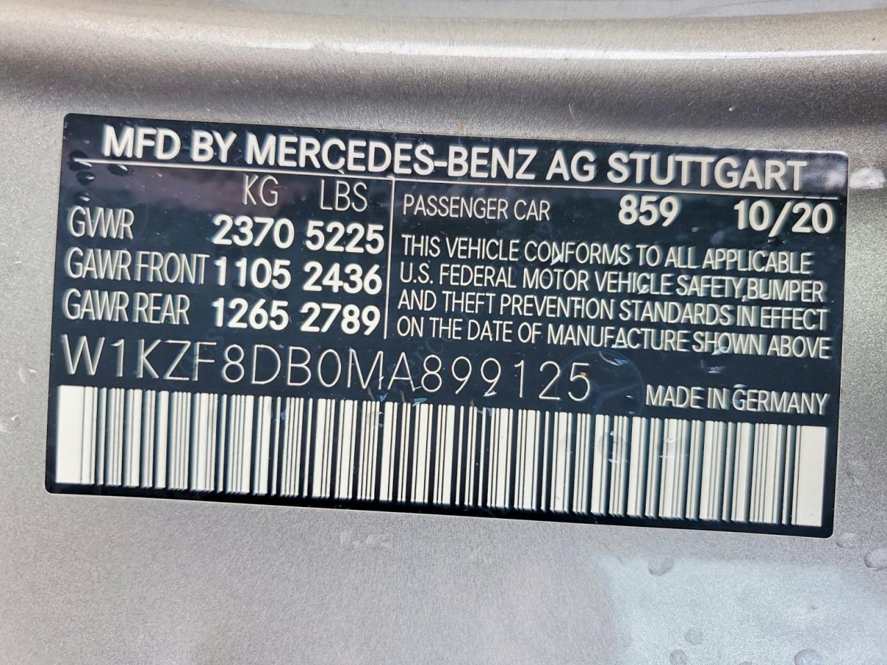 2021 Mercedes-benz E 350 Silver vin: W1KZF8DB0MA899125