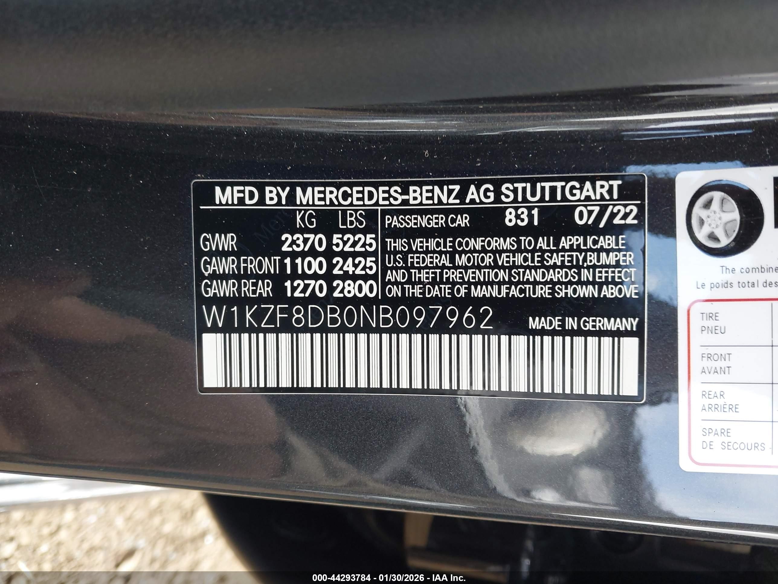 2022 Mercedes-benz E 350   Gray vin: W1KZF8DB0NB097962