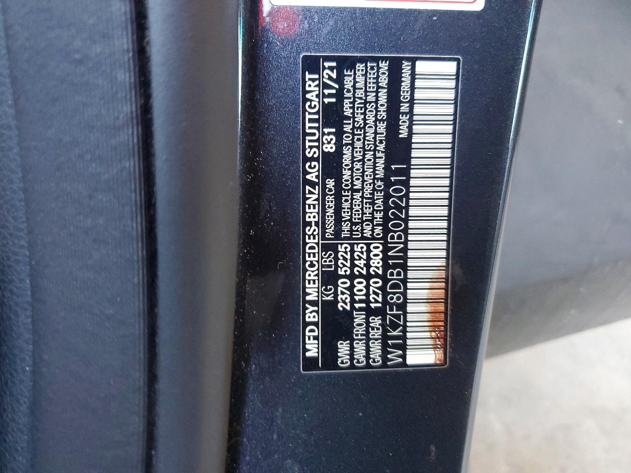 2022 Mercedes-benz E 350 Black vin: W1KZF8DB1NB022011
