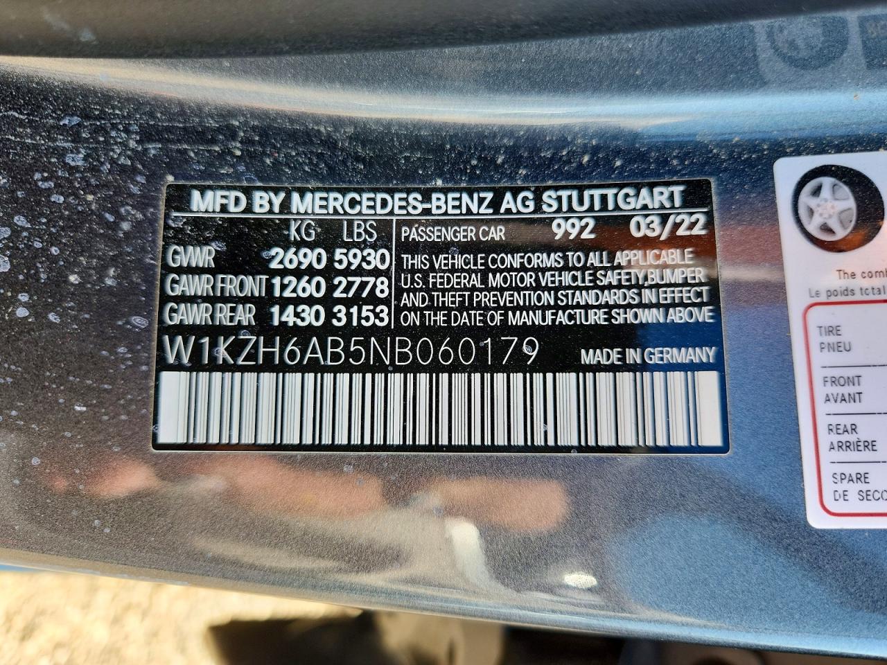 2022 Mercedes-benz E 450 4m All Terrain Gray vin: W1KZH6AB5NB060179