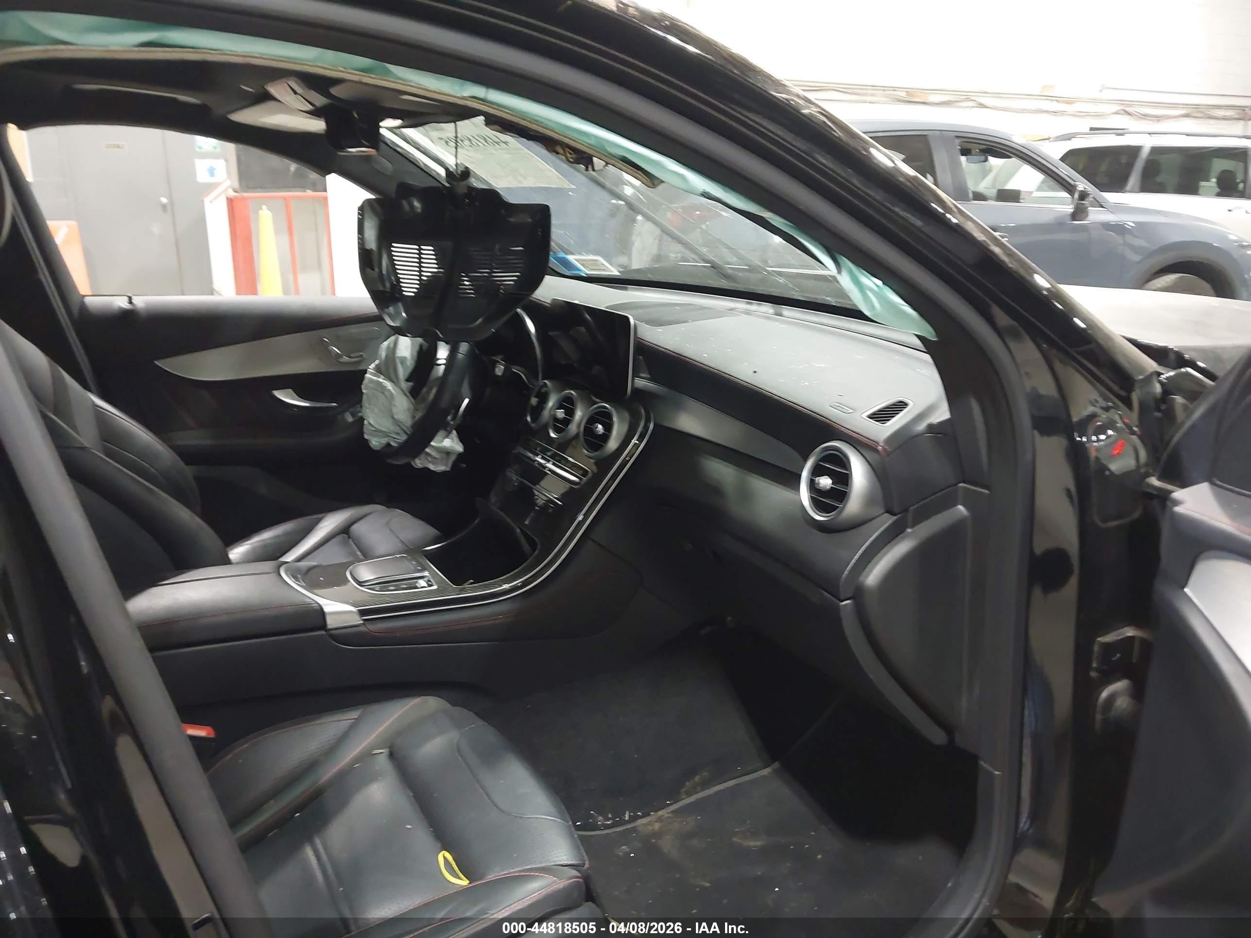 2021 Mercedes-benz Amg Glc 43 4matic Черный vin: W1N0G6EB1MF888939
