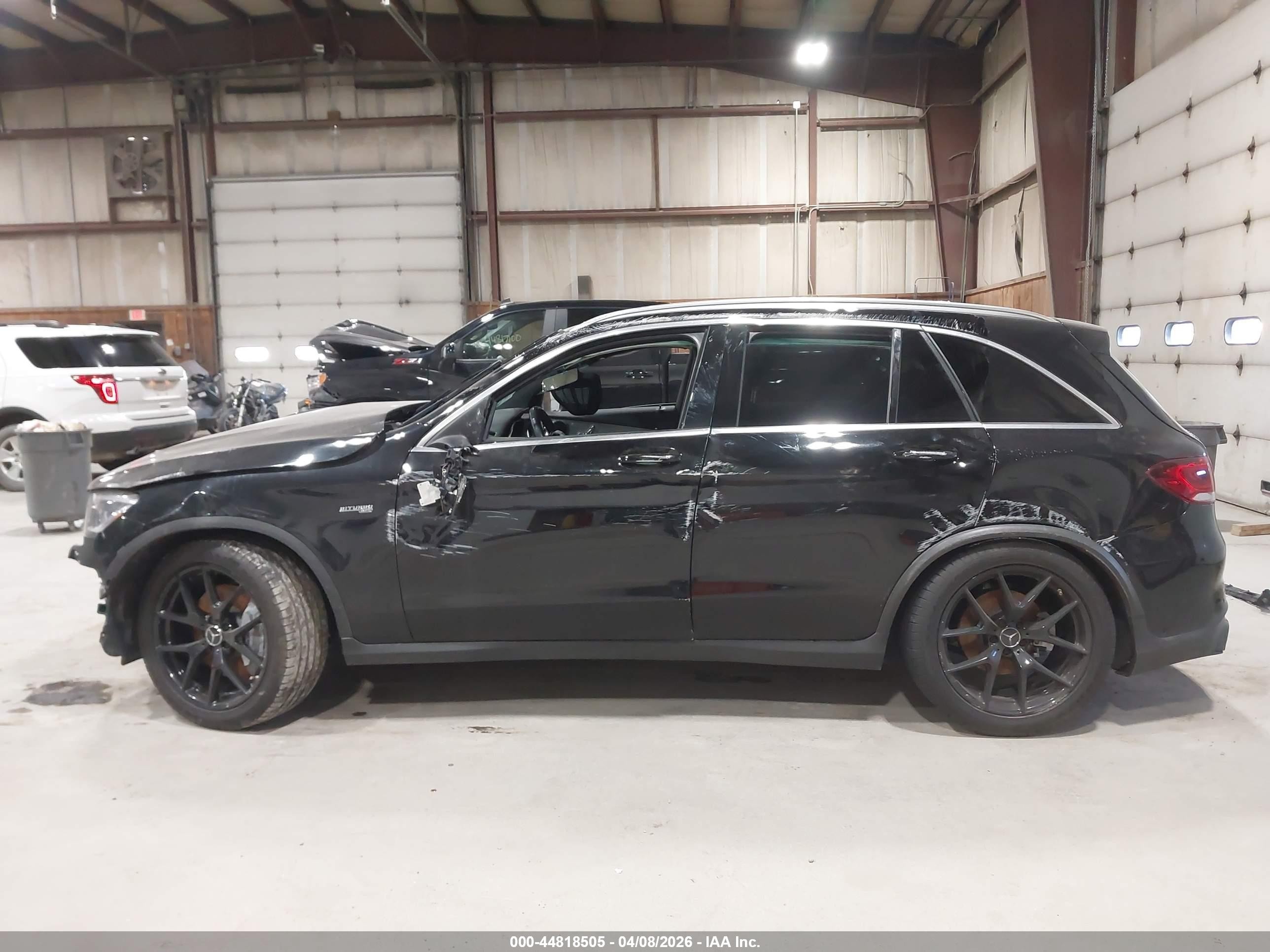 2021 Mercedes-benz Amg Glc 43 4matic Черный vin: W1N0G6EB1MF888939
