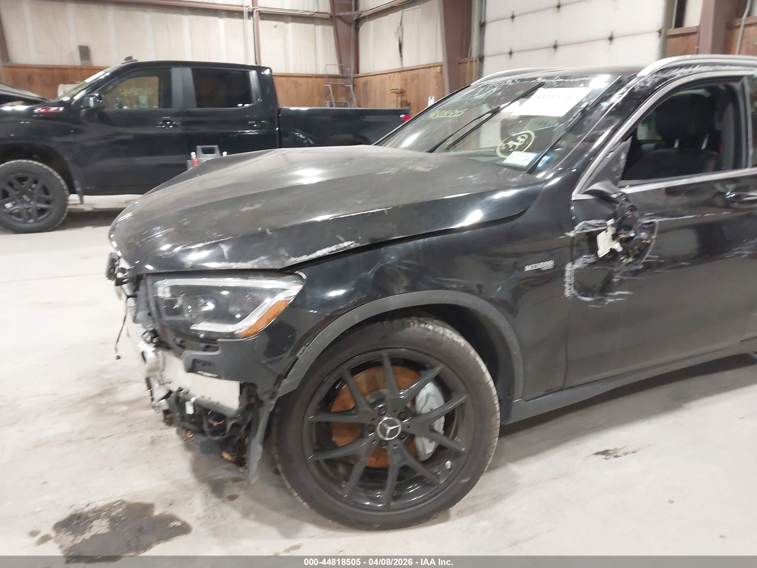 2021 Mercedes-benz Amg Glc 43 4matic Черный vin: W1N0G6EB1MF888939