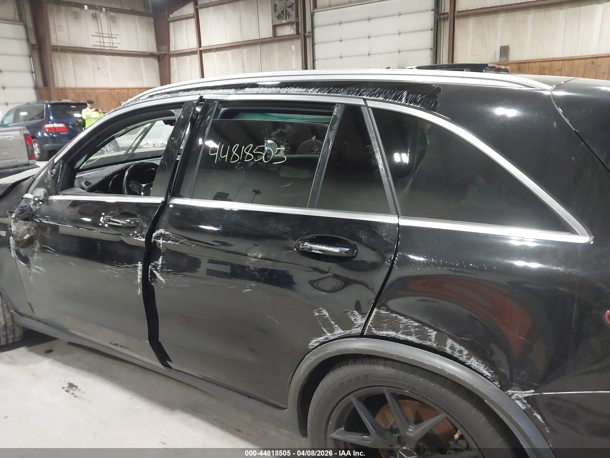 2021 Mercedes-benz Amg Glc 43 4matic Черный vin: W1N0G6EB1MF888939