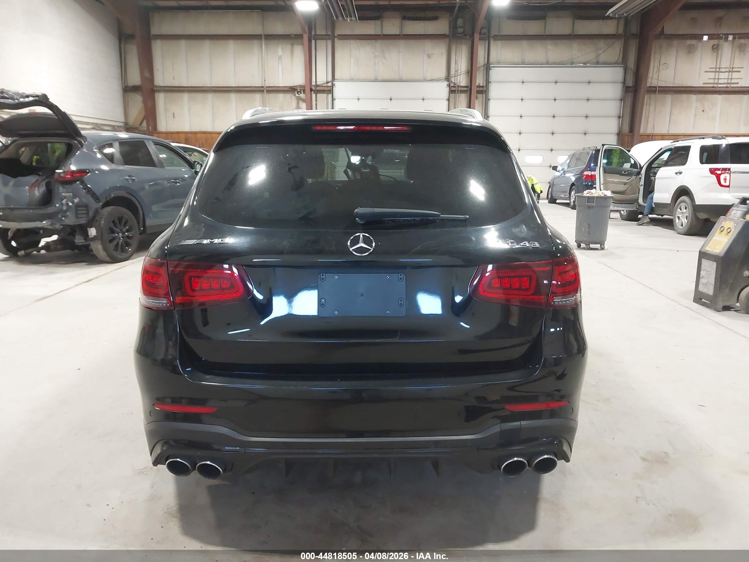 2021 Mercedes-benz Amg Glc 43 4matic Черный vin: W1N0G6EB1MF888939