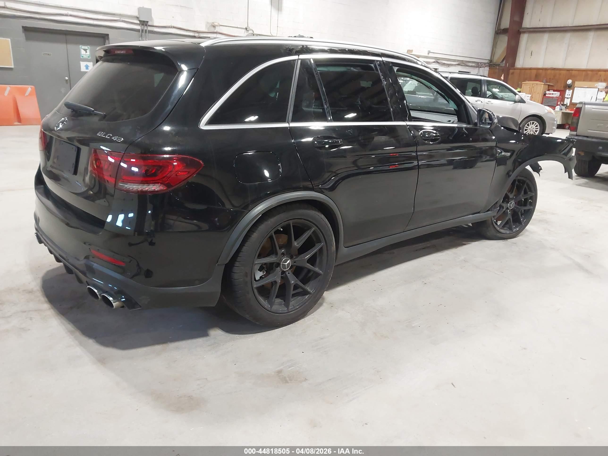 2021 Mercedes-benz Amg Glc 43 4matic Черный vin: W1N0G6EB1MF888939
