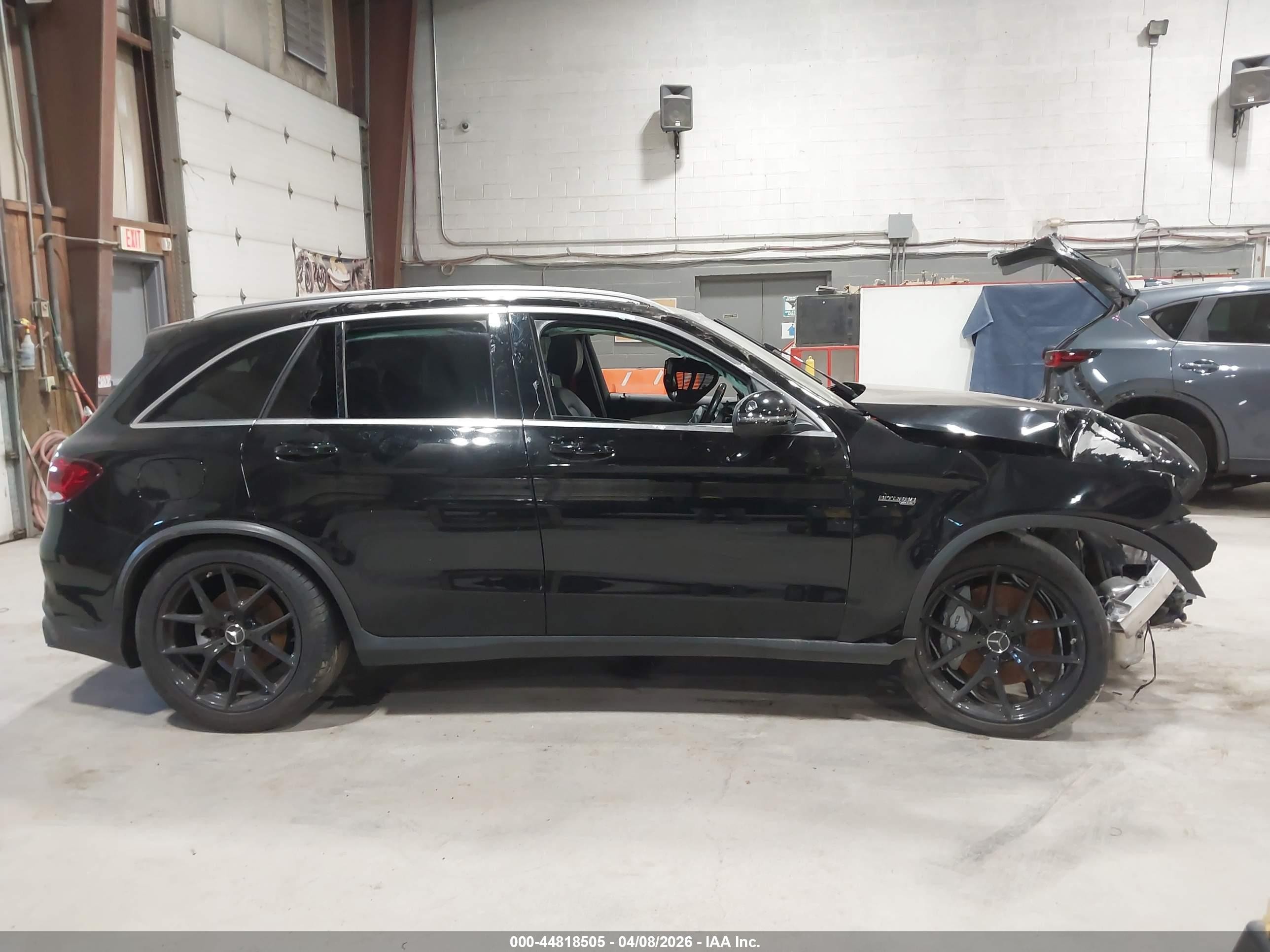 2021 Mercedes-benz Amg Glc 43 4matic Черный vin: W1N0G6EB1MF888939