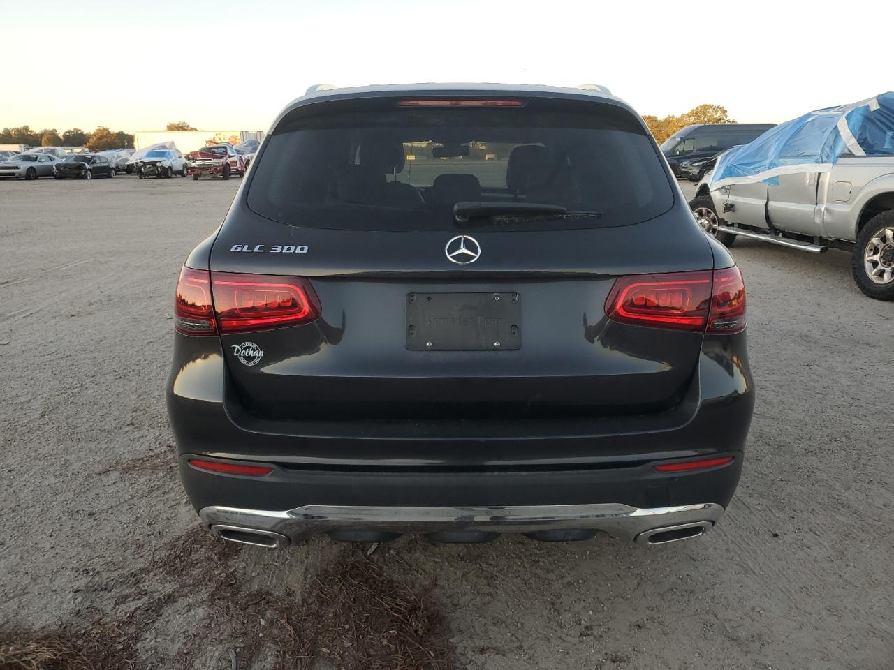 2020 Mercedes-benz Glc 300 Черный vin: W1N0G8DB0LF759523