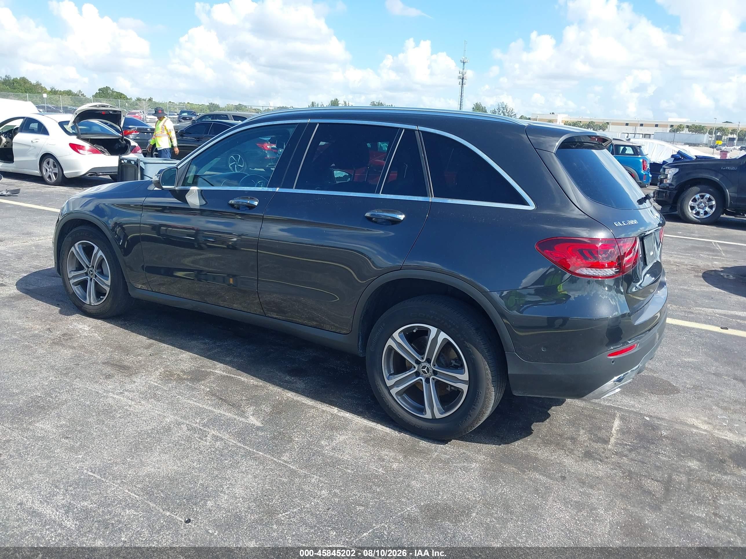 2021 Mercedes-benz Glc 300 Suv Gray vin: W1N0G8DB0MF983814