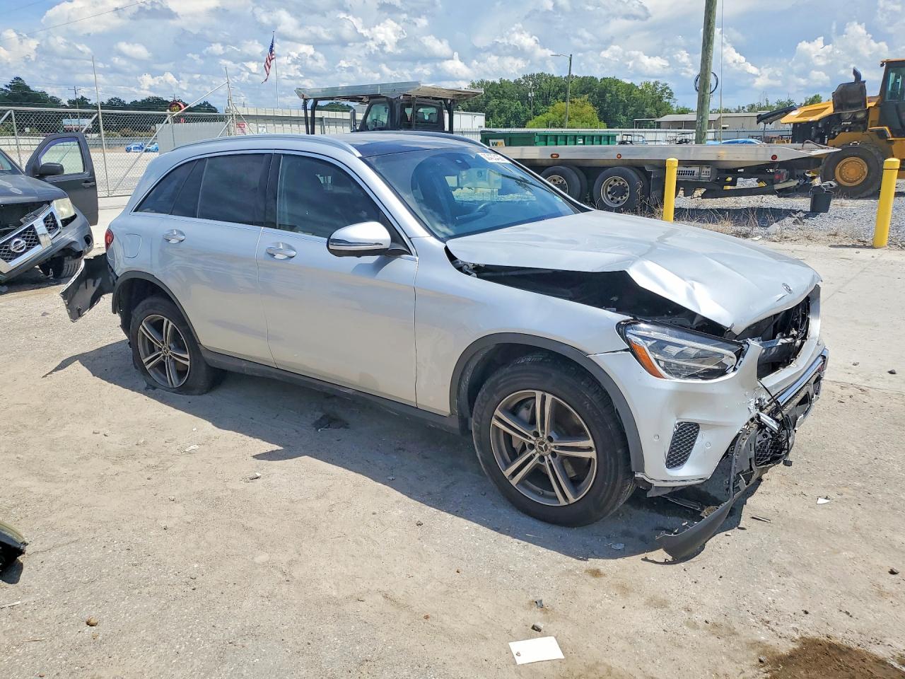 2020 Mercedes-benz Glc 300 Silver vin: W1N0G8DB1LF791381