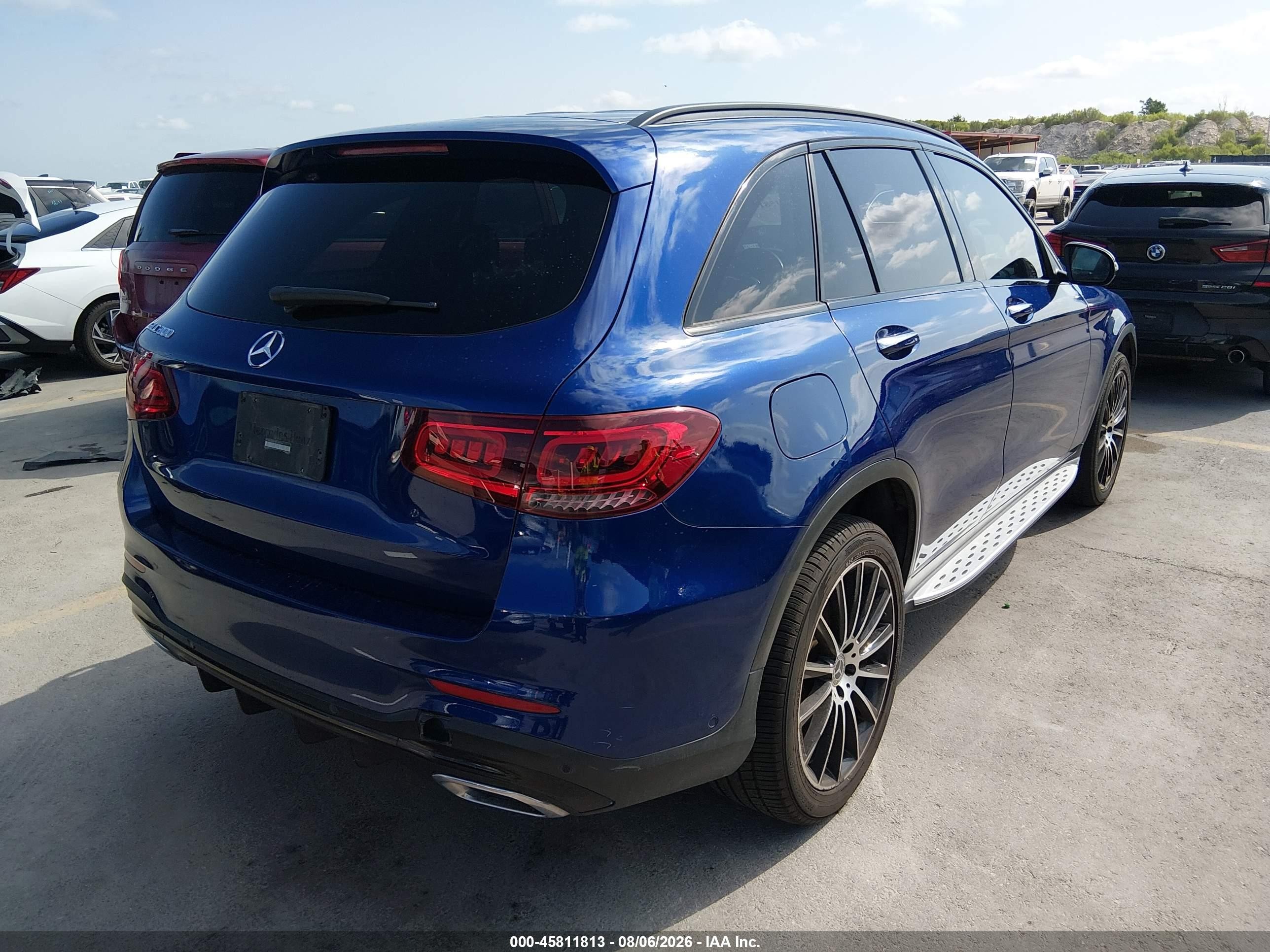 2021 Mercedes-benz Glc 300 Suv Blue vin: W1N0G8DB1MV283399