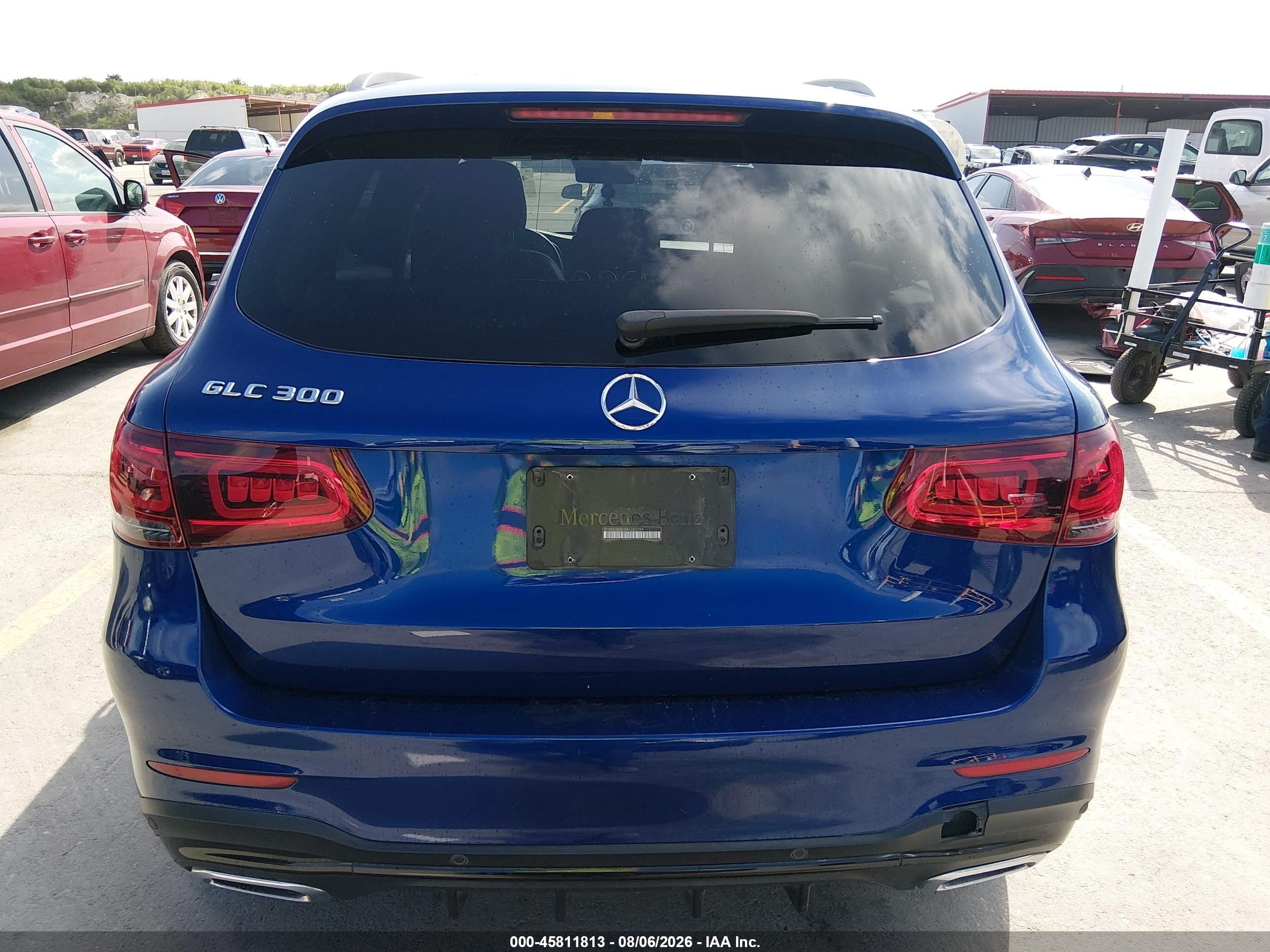 2021 Mercedes-benz Glc 300 Suv Blue vin: W1N0G8DB1MV283399