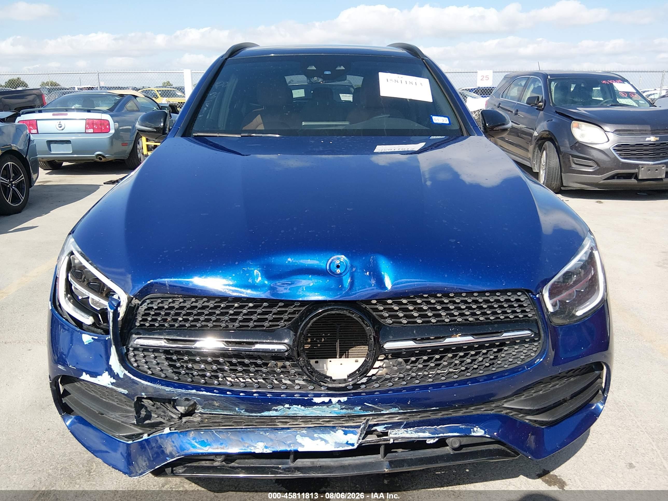 2021 Mercedes-benz Glc 300 Suv Blue vin: W1N0G8DB1MV283399