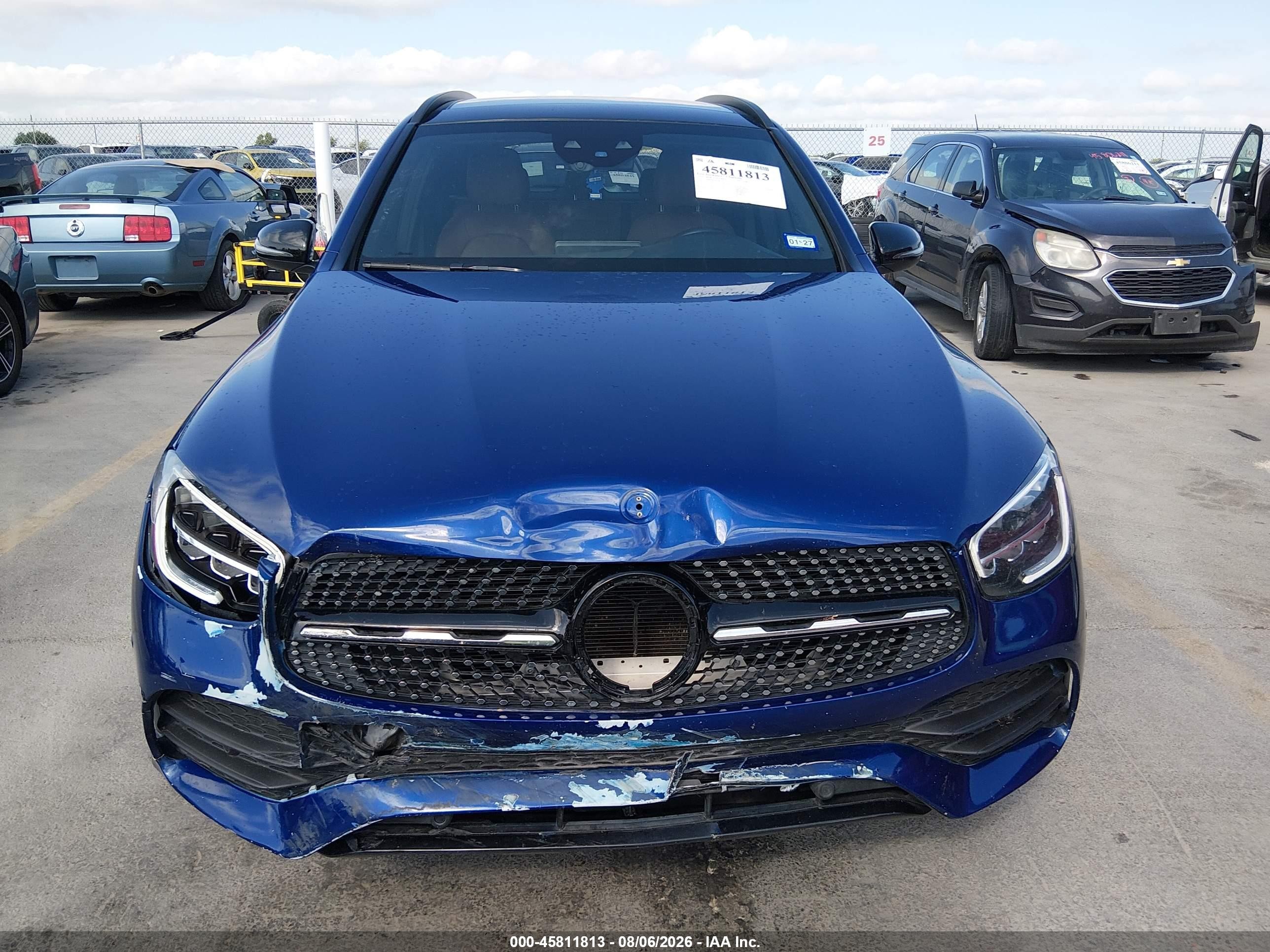 2021 Mercedes-benz Glc 300 Suv Blue vin: W1N0G8DB1MV283399