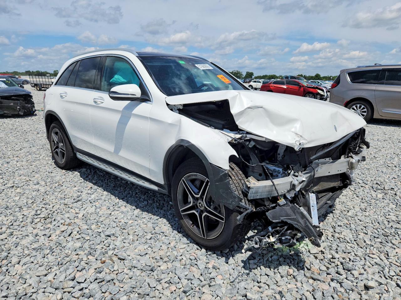 2020 Mercedes Benz Glc 300 White vin: W1N0G8DB4LV257345