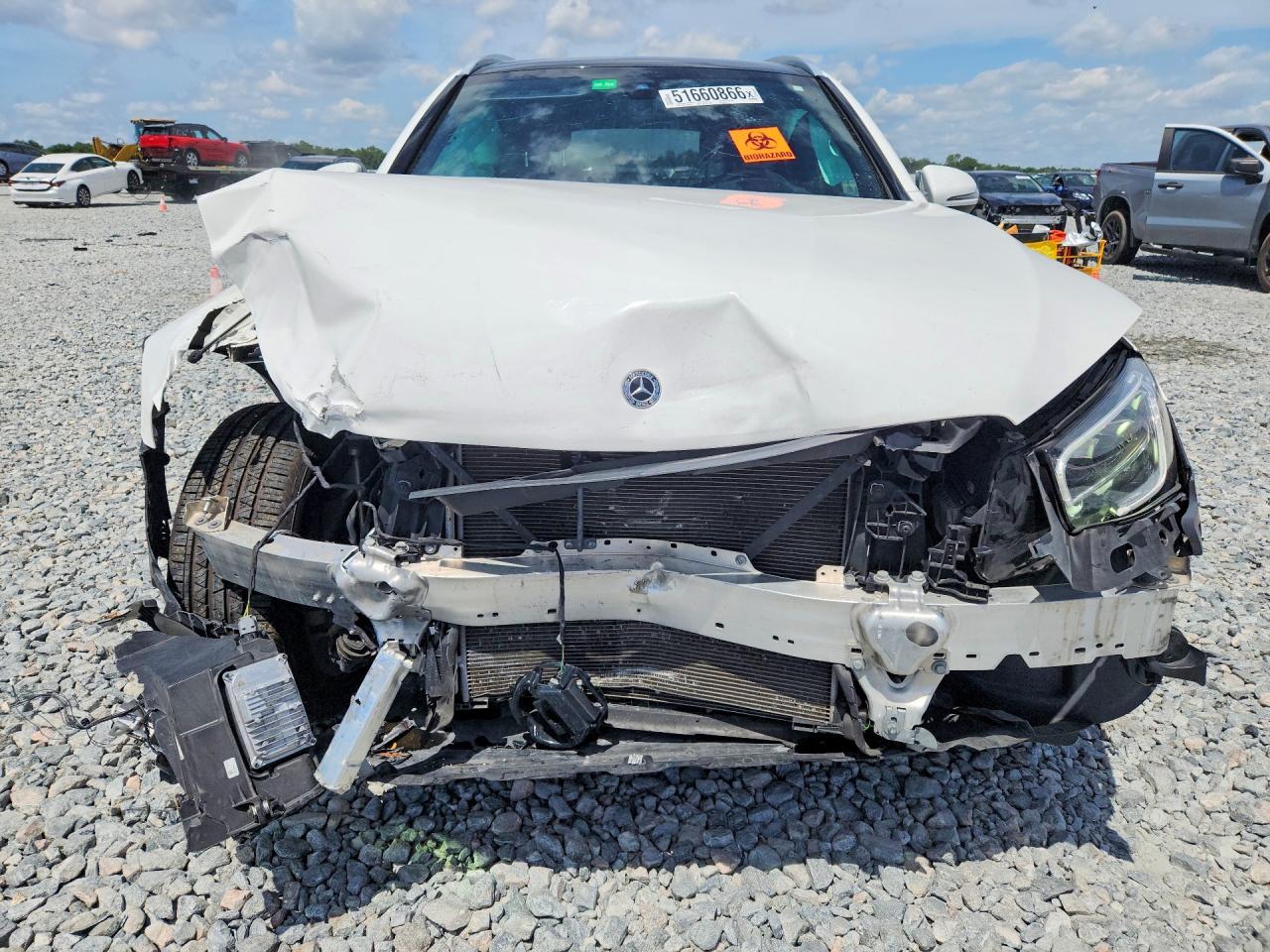 2020 Mercedes Benz Glc 300 White vin: W1N0G8DB4LV257345