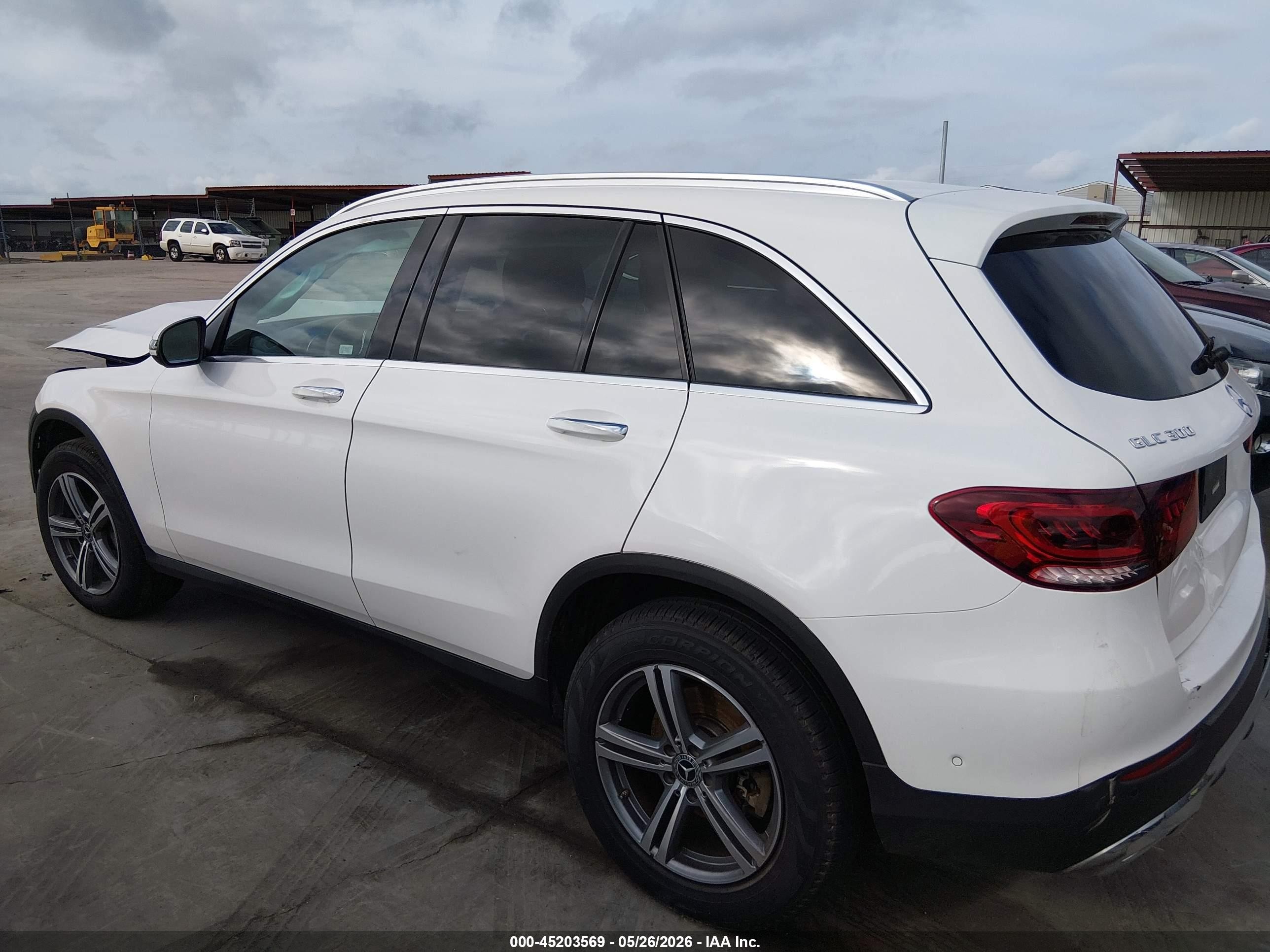2021 Mercedes-benz Glc 300 Suv White vin: W1N0G8DB7MV296674