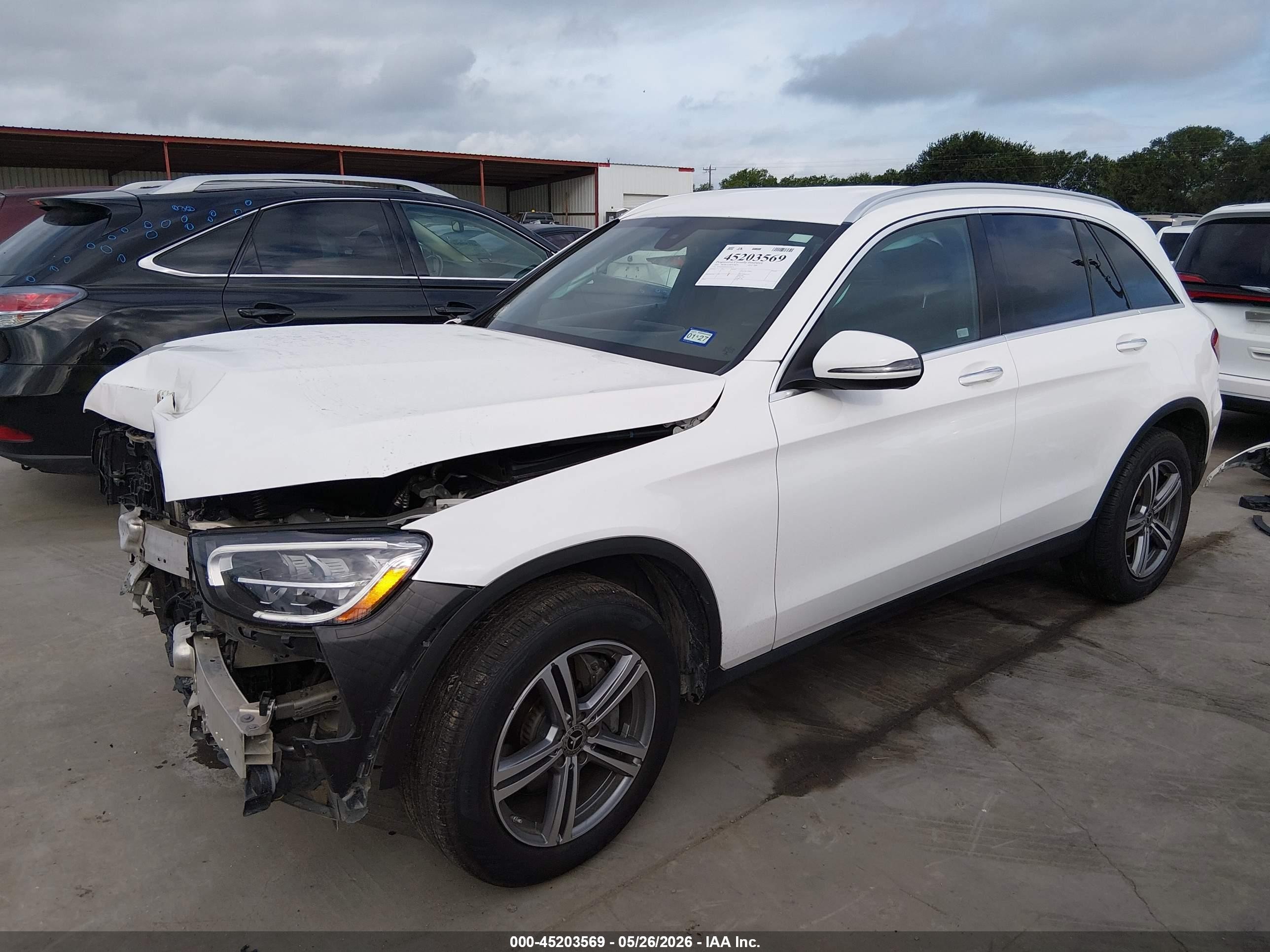 2021 Mercedes-benz Glc 300 Suv White vin: W1N0G8DB7MV296674