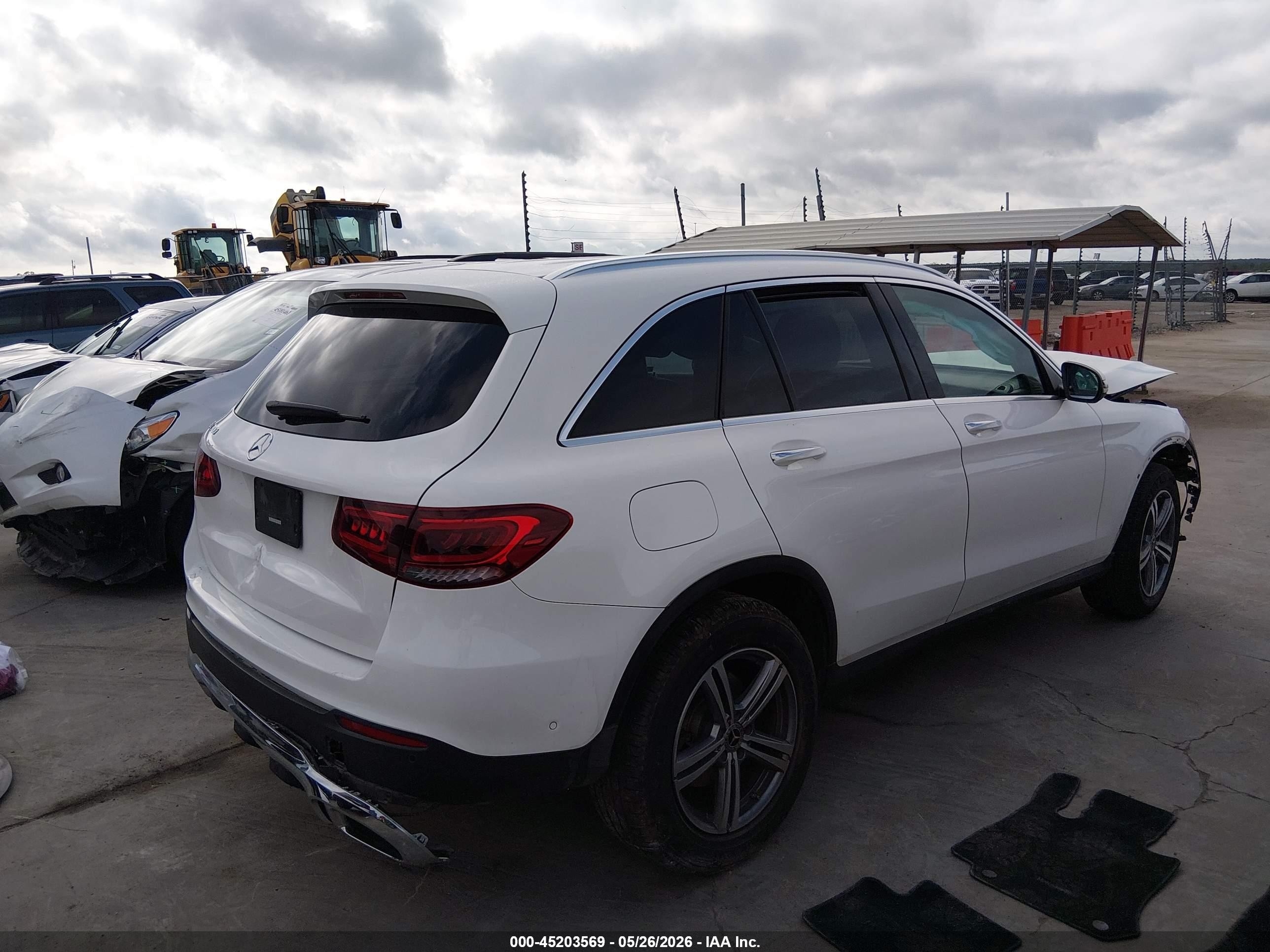 2021 Mercedes-benz Glc 300 Suv White vin: W1N0G8DB7MV296674