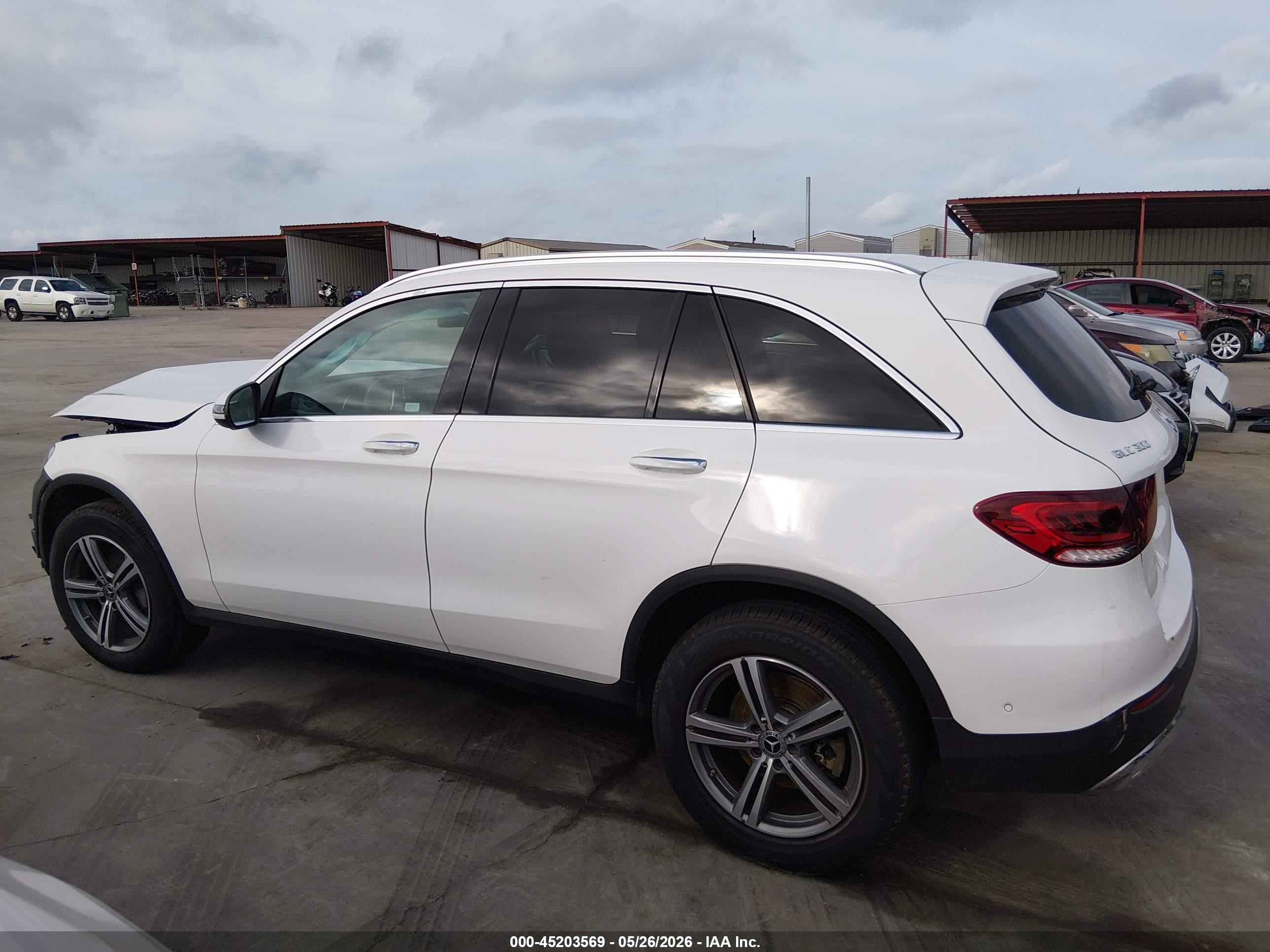 2021 Mercedes-benz Glc 300 Suv White vin: W1N0G8DB7MV296674