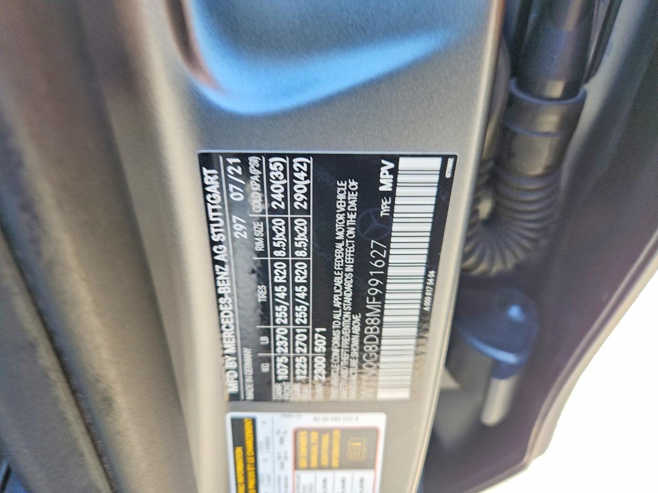 2021 Mercedes-benz Glc 300 Gray vin: W1N0G8DB8MF991627