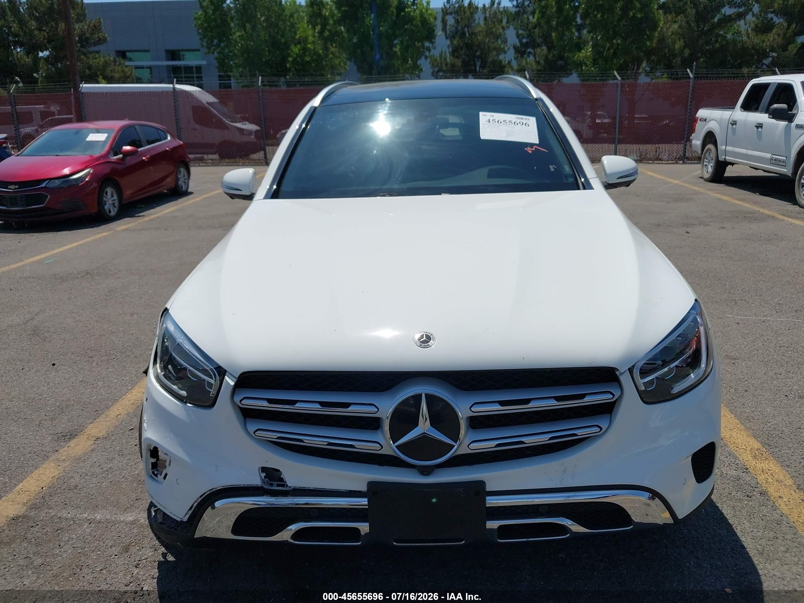 2021 Mercedes-benz Glc 300 Suv White vin: W1N0G8DBXMV265077