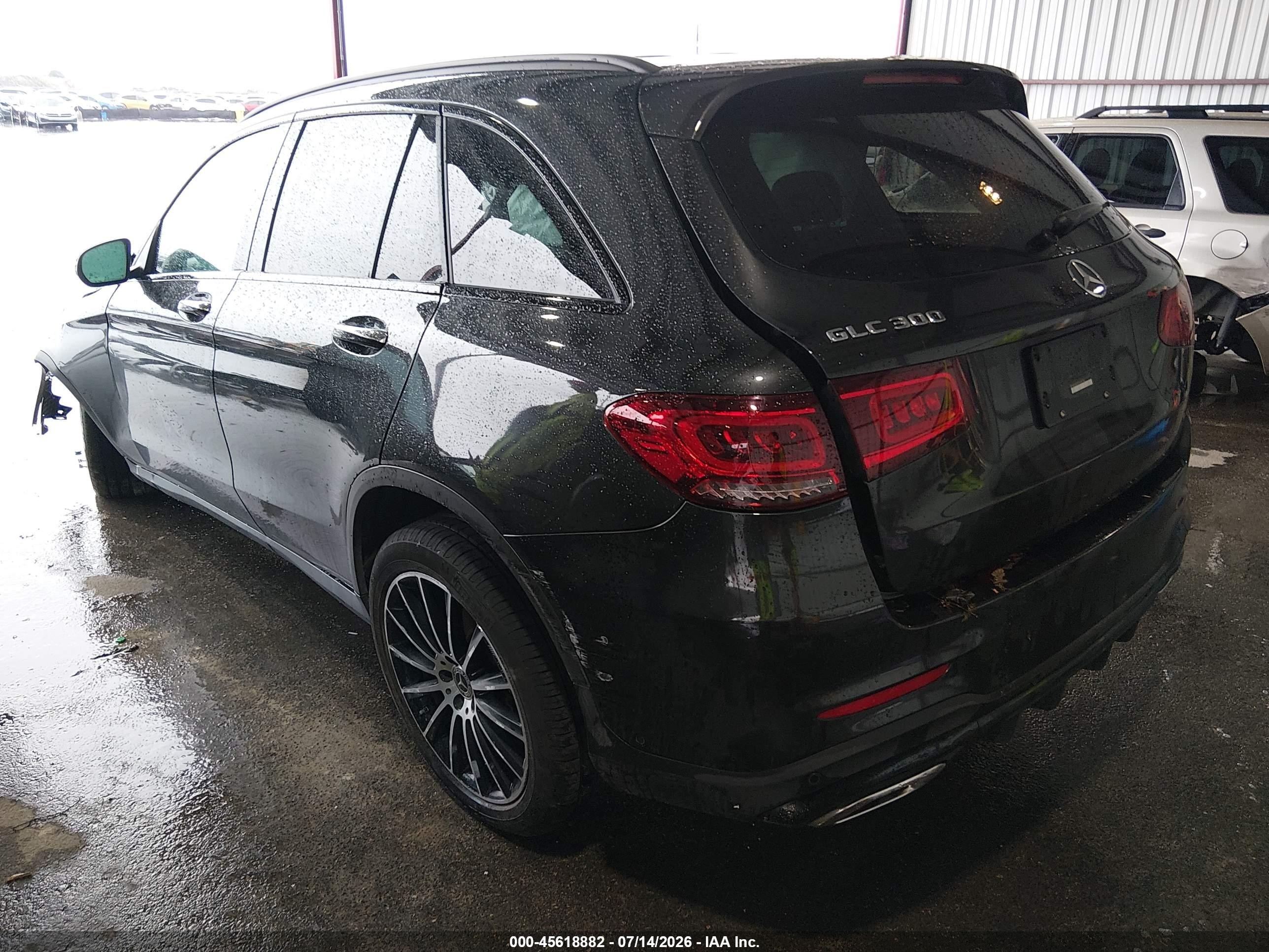 2022 Mercedes-benz Glc 300 4matic Suv Black vin: W1N0G8EB2NV360765