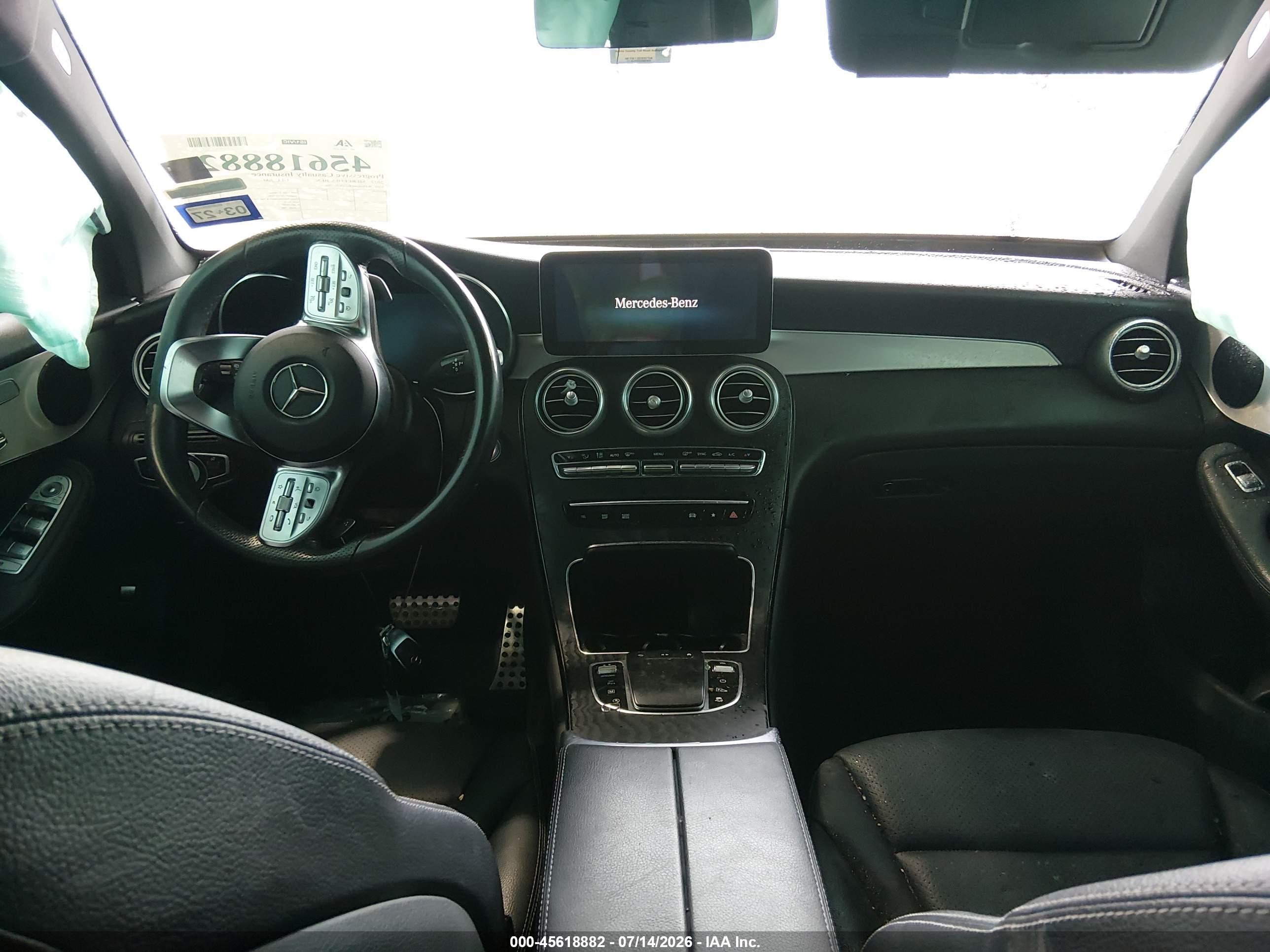 2022 Mercedes-benz Glc 300 4matic Suv Black vin: W1N0G8EB2NV360765