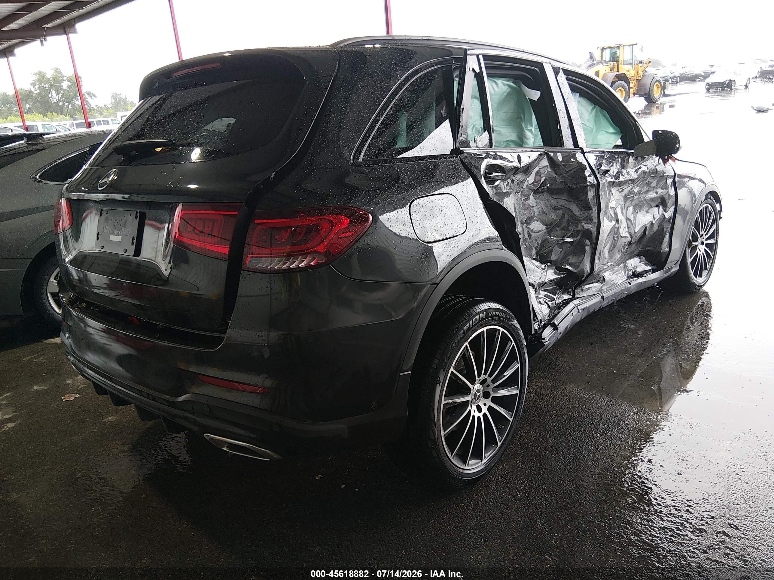 2022 Mercedes-benz Glc 300 4matic Suv Black vin: W1N0G8EB2NV360765