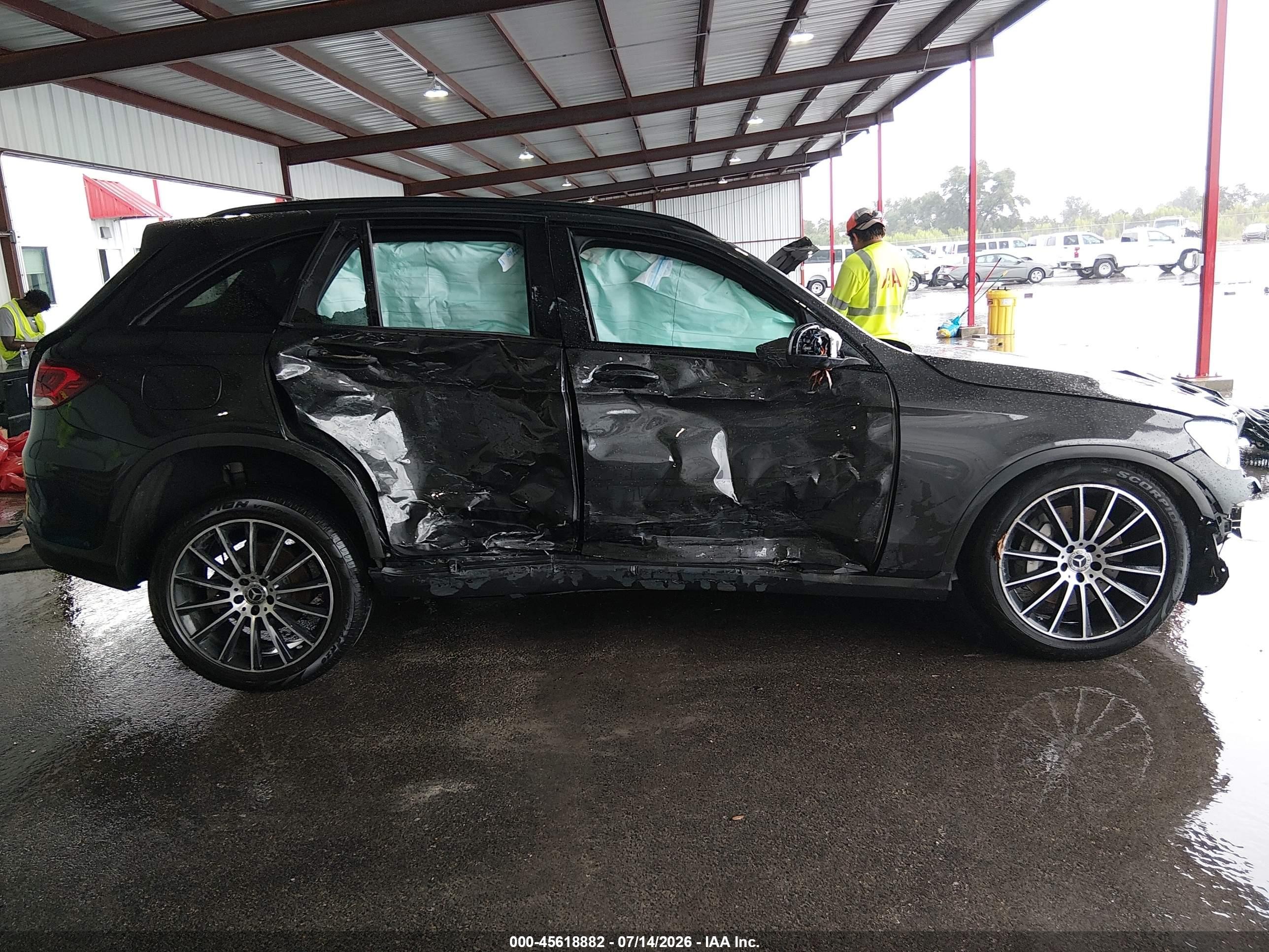 2022 Mercedes-benz Glc 300 4matic Suv Black vin: W1N0G8EB2NV360765