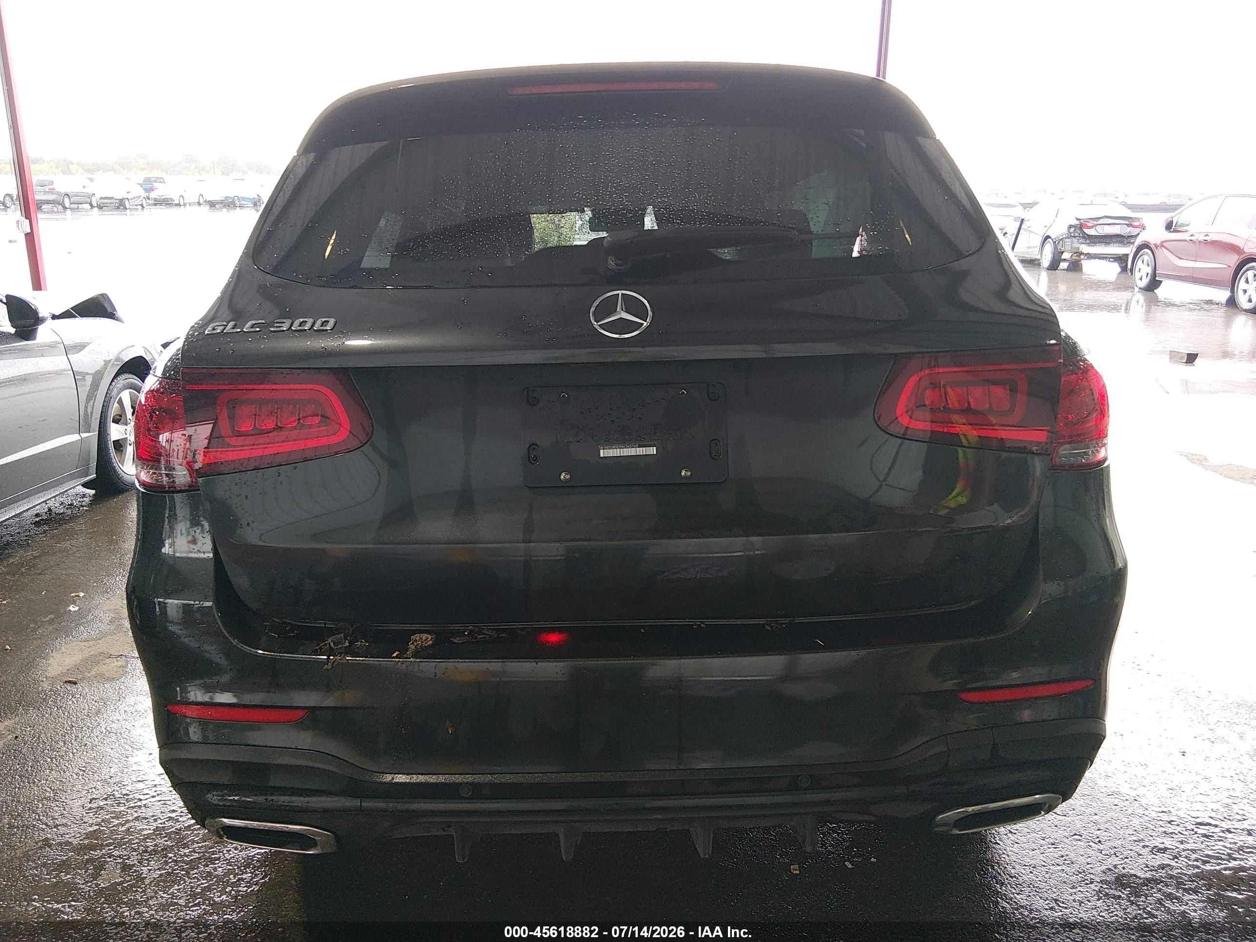 2022 Mercedes-benz Glc 300 4matic Suv Black vin: W1N0G8EB2NV360765