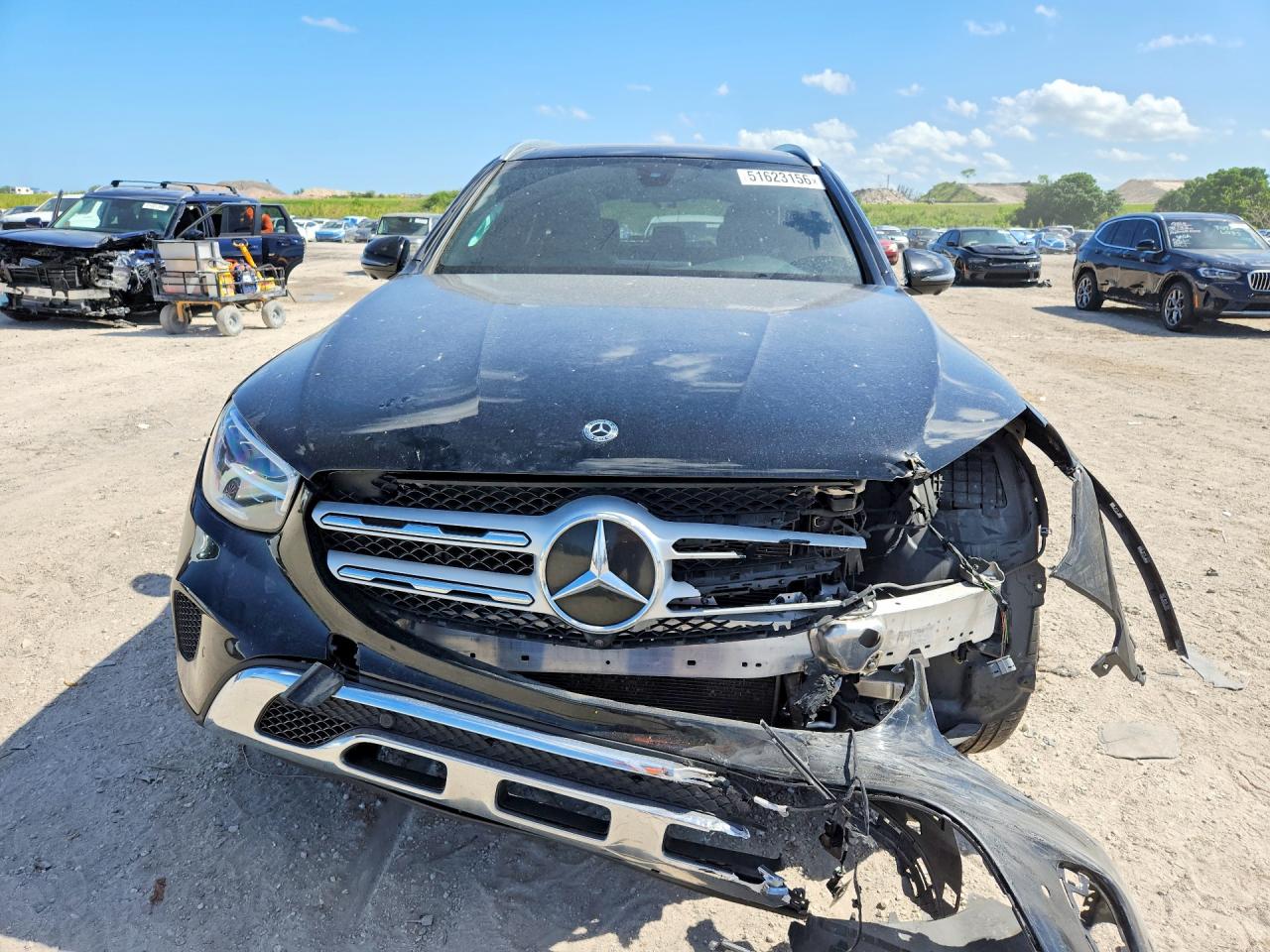 2020 Mercedes-benz Glc 300 4matic Черный vin: W1N0G8EB3LF816330