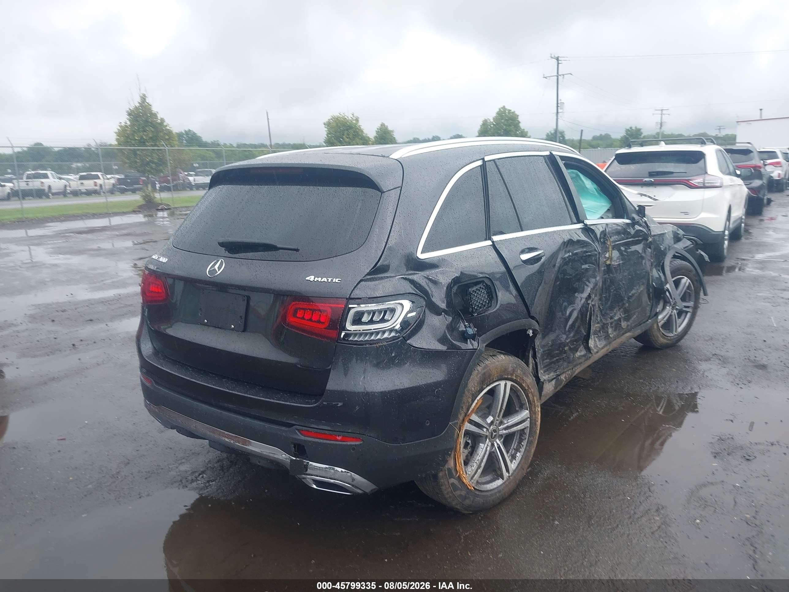 2021 Mercedes-benz Glc 300 4matic Suv Black vin: W1N0G8EB3MV282186